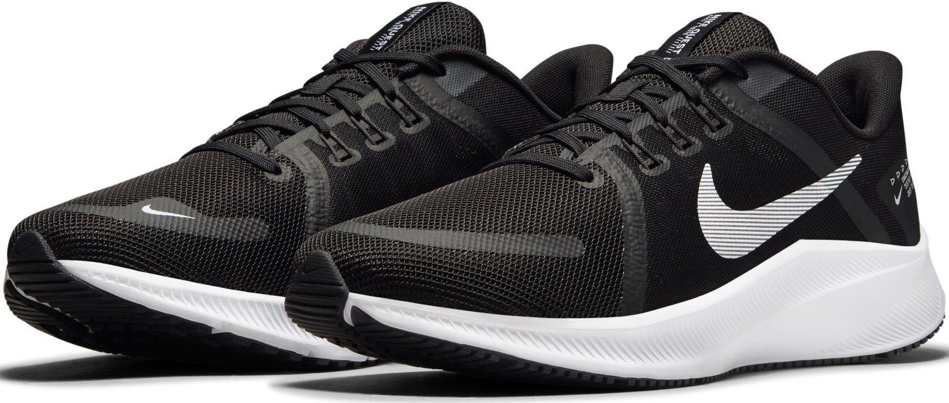 Nike Nike quest 4 hardloopschoenen zwart-wit heren heren