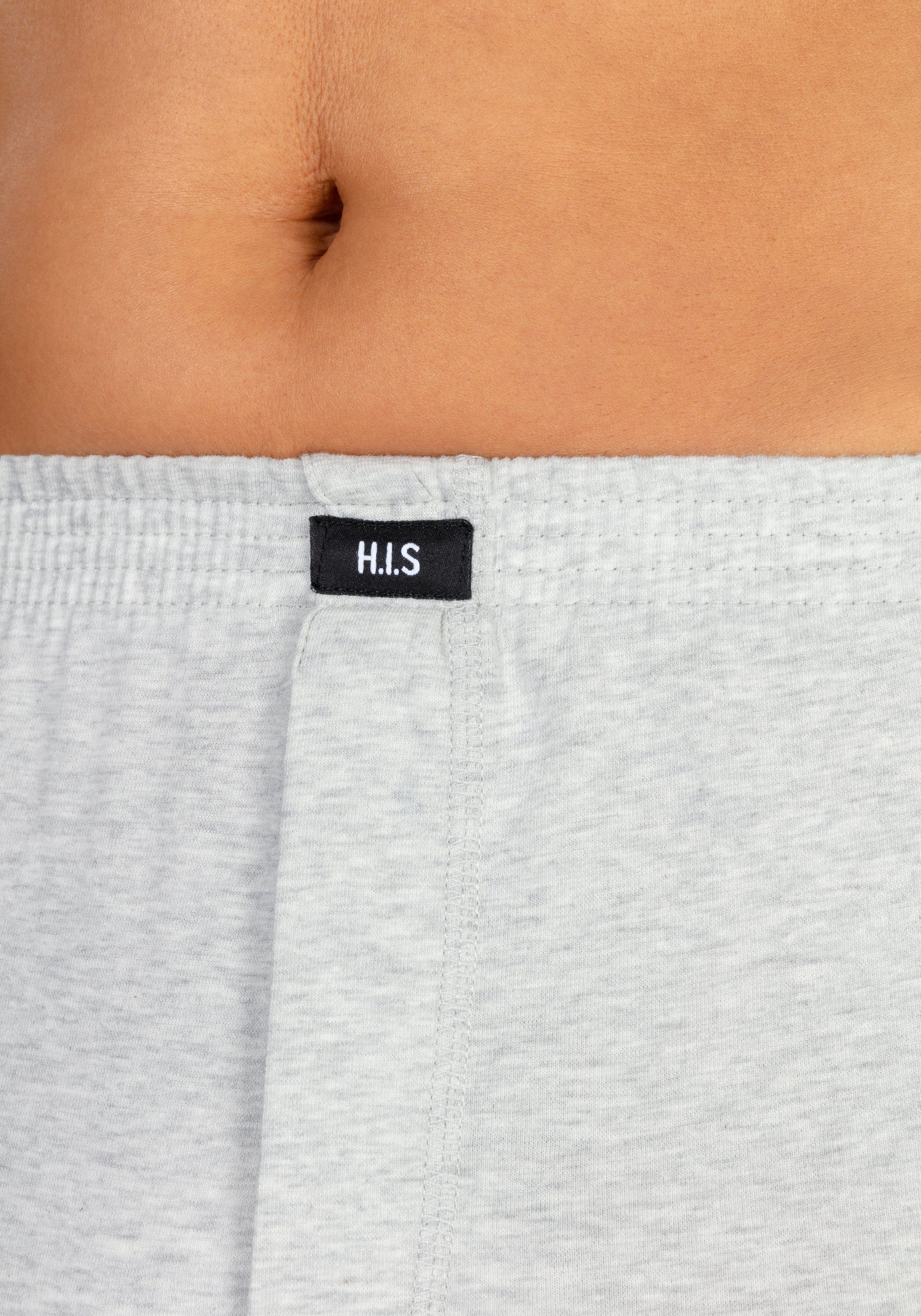 H.I.S Wijde boxershort van zacht single-jerseymateriaal (set, 2 stuks)