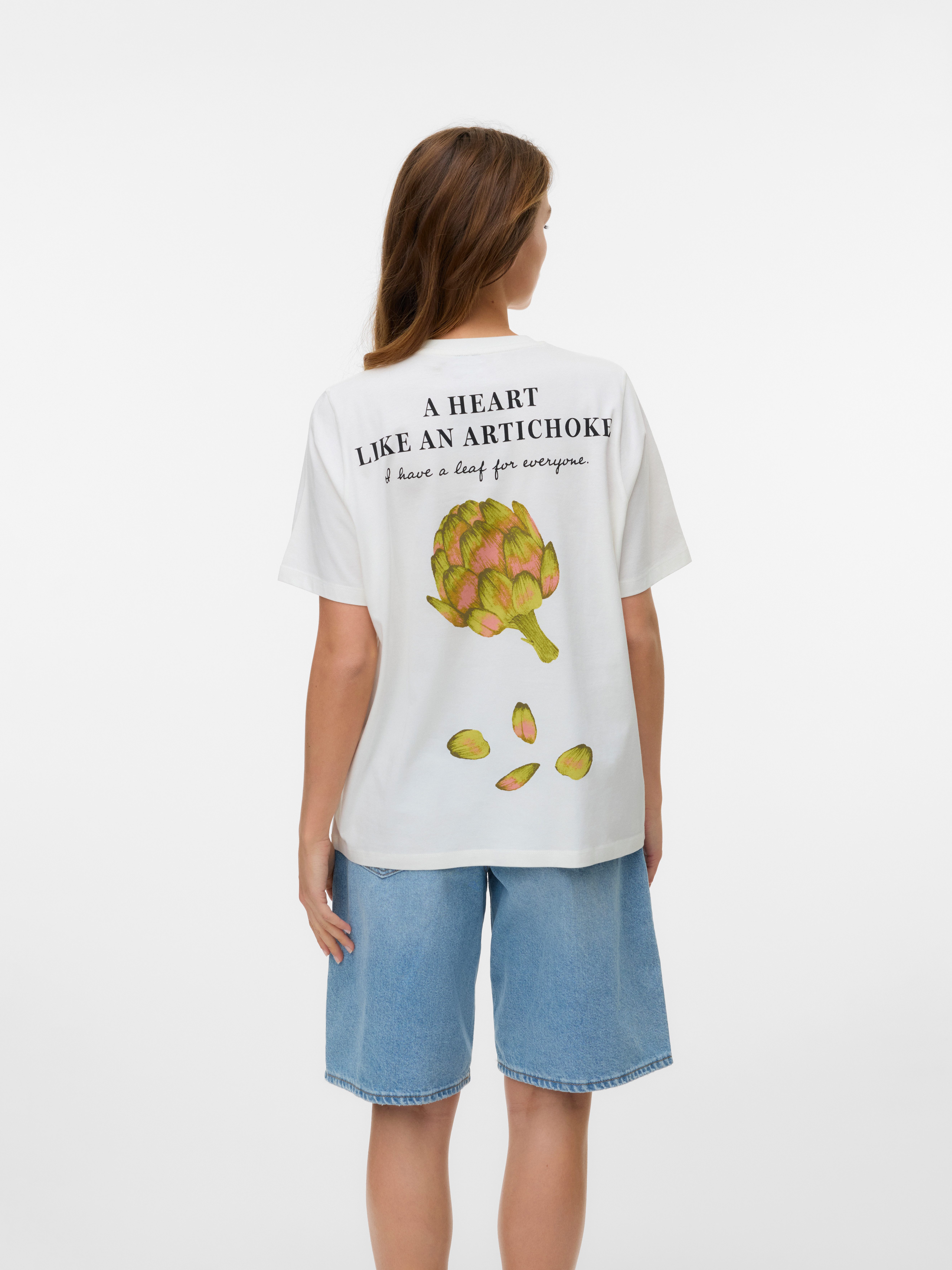 Vero Moda T-shirt VMAYA CATY SS TOP BOX JRS GA