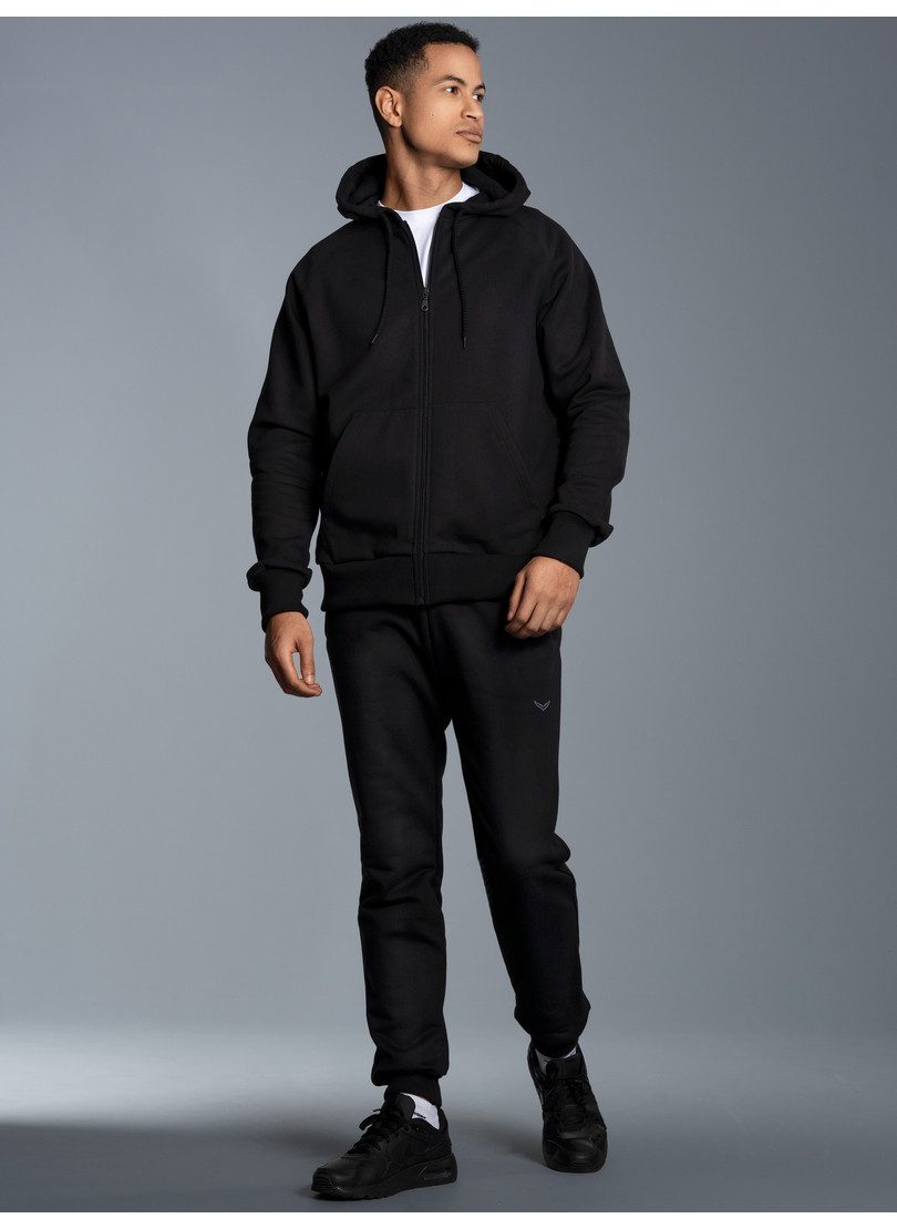 Trigema Vrijetijdscombinatie TRIGEMA joggingpak met capuchon en rits (1-delig)