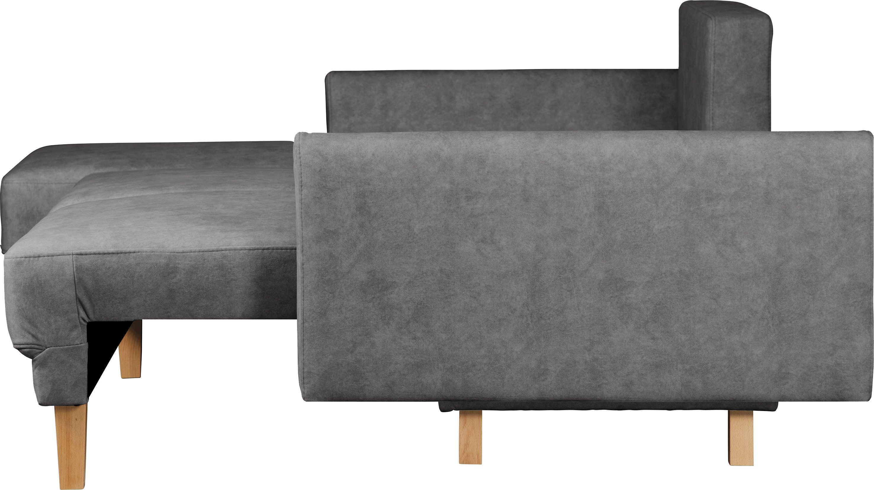 Home affaire Hoekbank TRIPLO optionele slaapbank met bedlade, afmetingen B/D/H: 234/164/89 cm