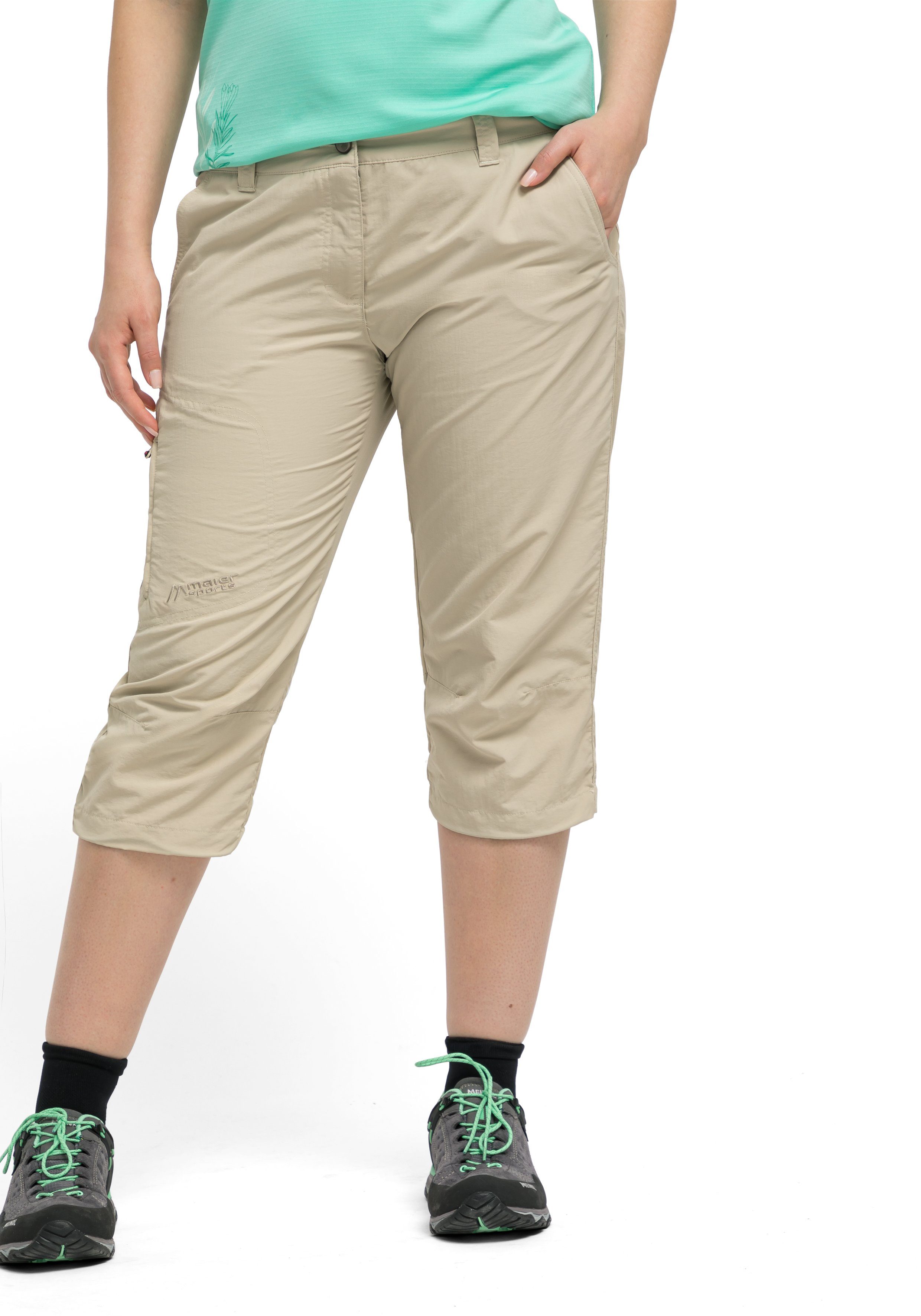 Maier Sports Capribroek Neckar Robuuste functionele broek in caprilengte, ideaal voor het wandelen