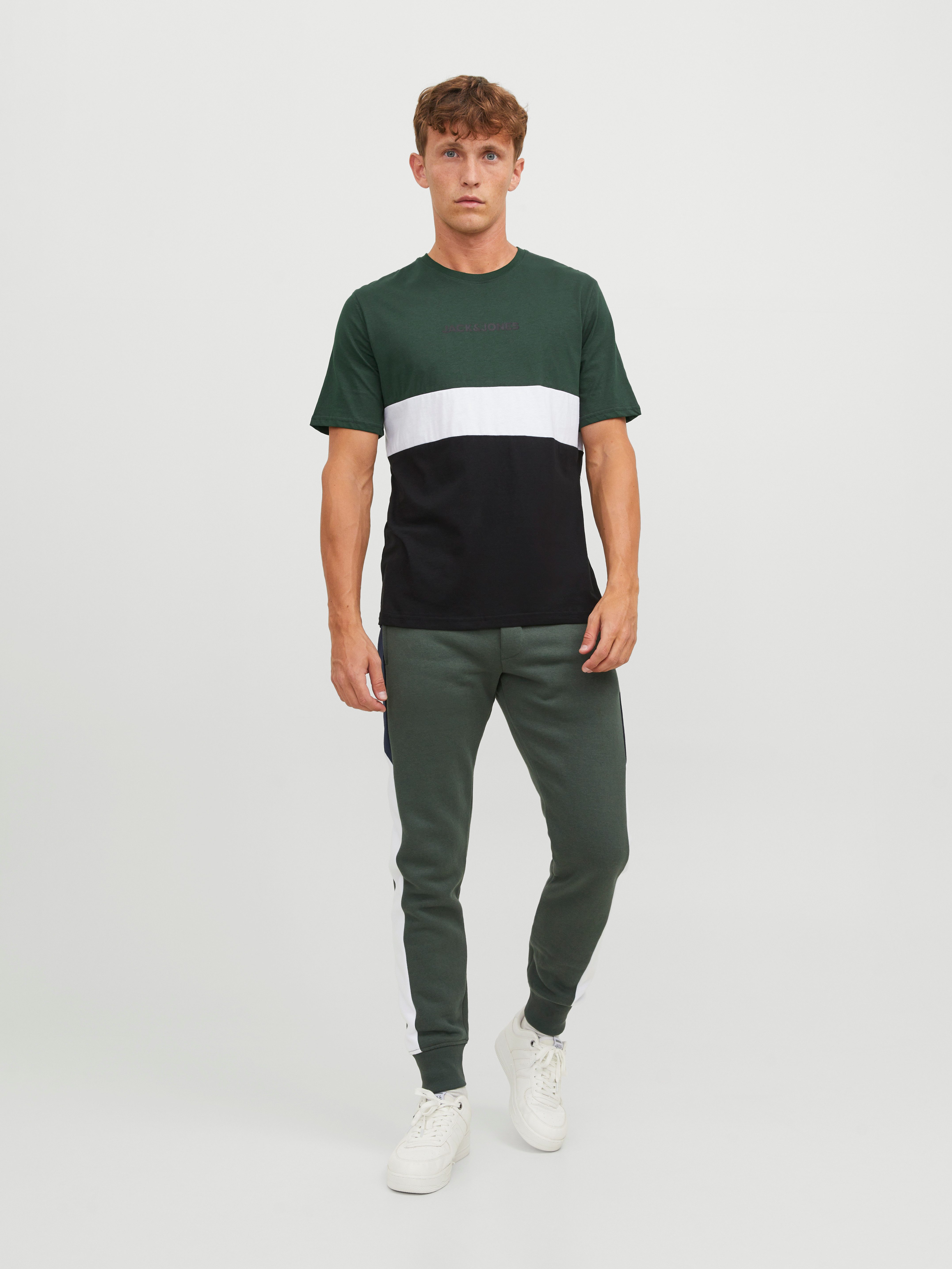 Jack & Jones Shirt met ronde hals JJEREID BLOCKING TEE SS NOOS