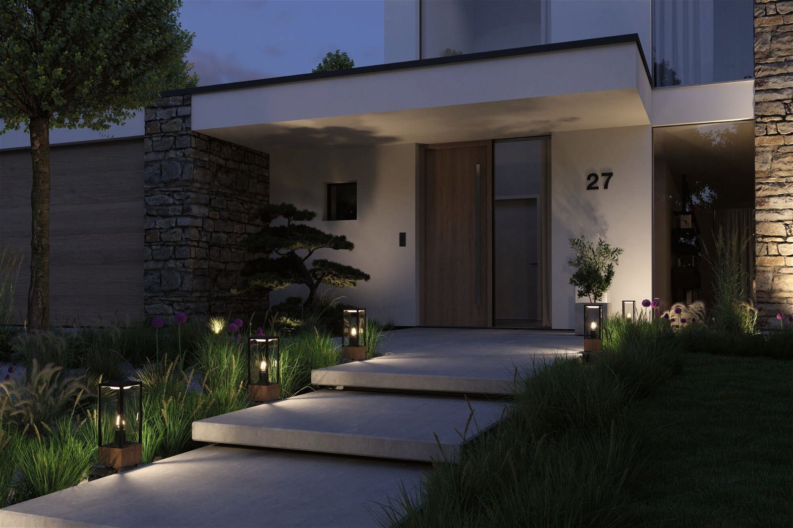 Paulmann Led-bolderlamp Plug & Shine Venea Enkel lamp IP44 1900K 2W Hout (1 stuk)