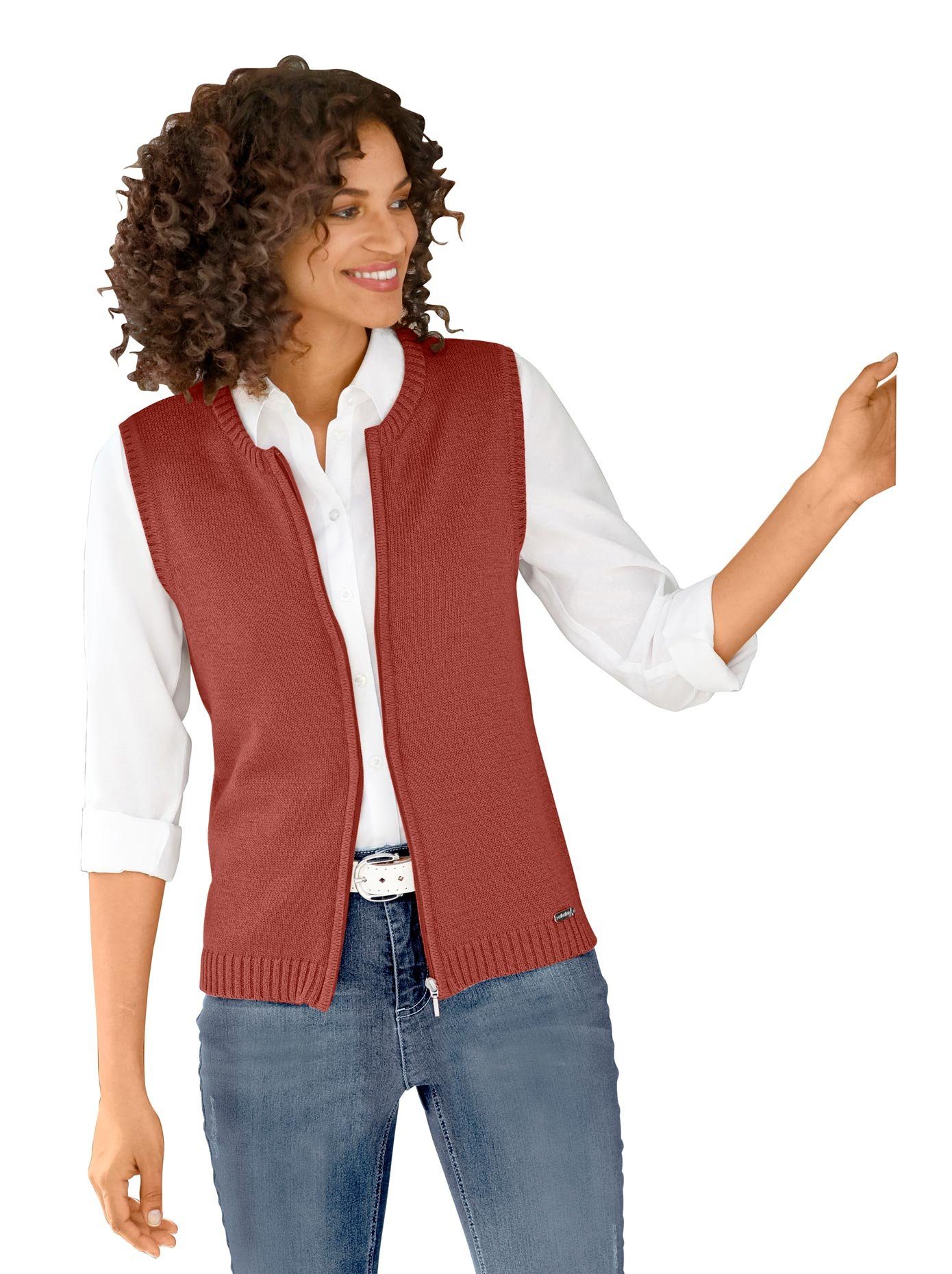 Casual Looks Mouwloos vest dames mouwloze vesten maat 36 oranje