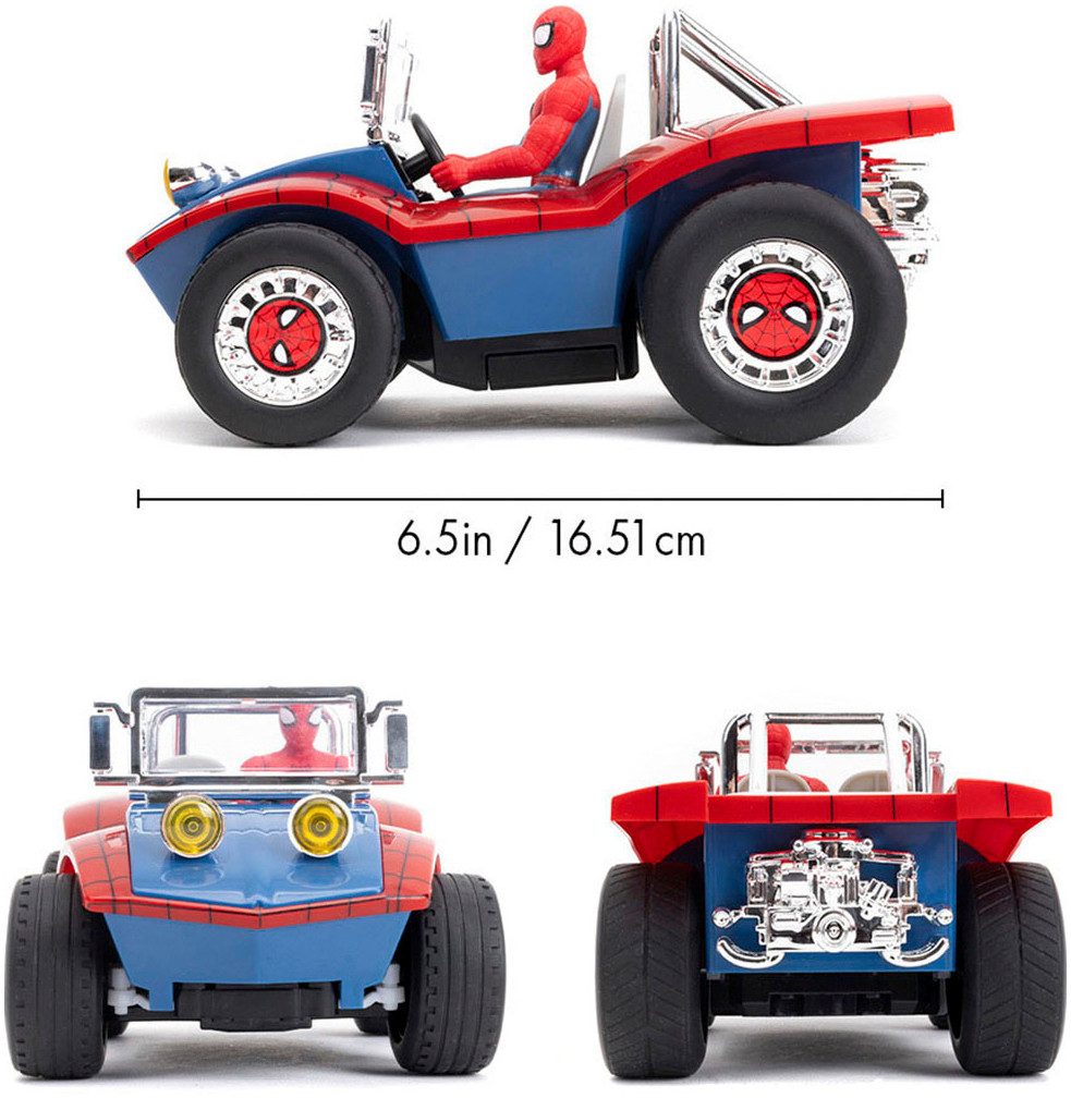 JADA Radiografisch bestuurbare buggy Marvel Spider-Man RC Buggy, 1:24, 2,4GHz