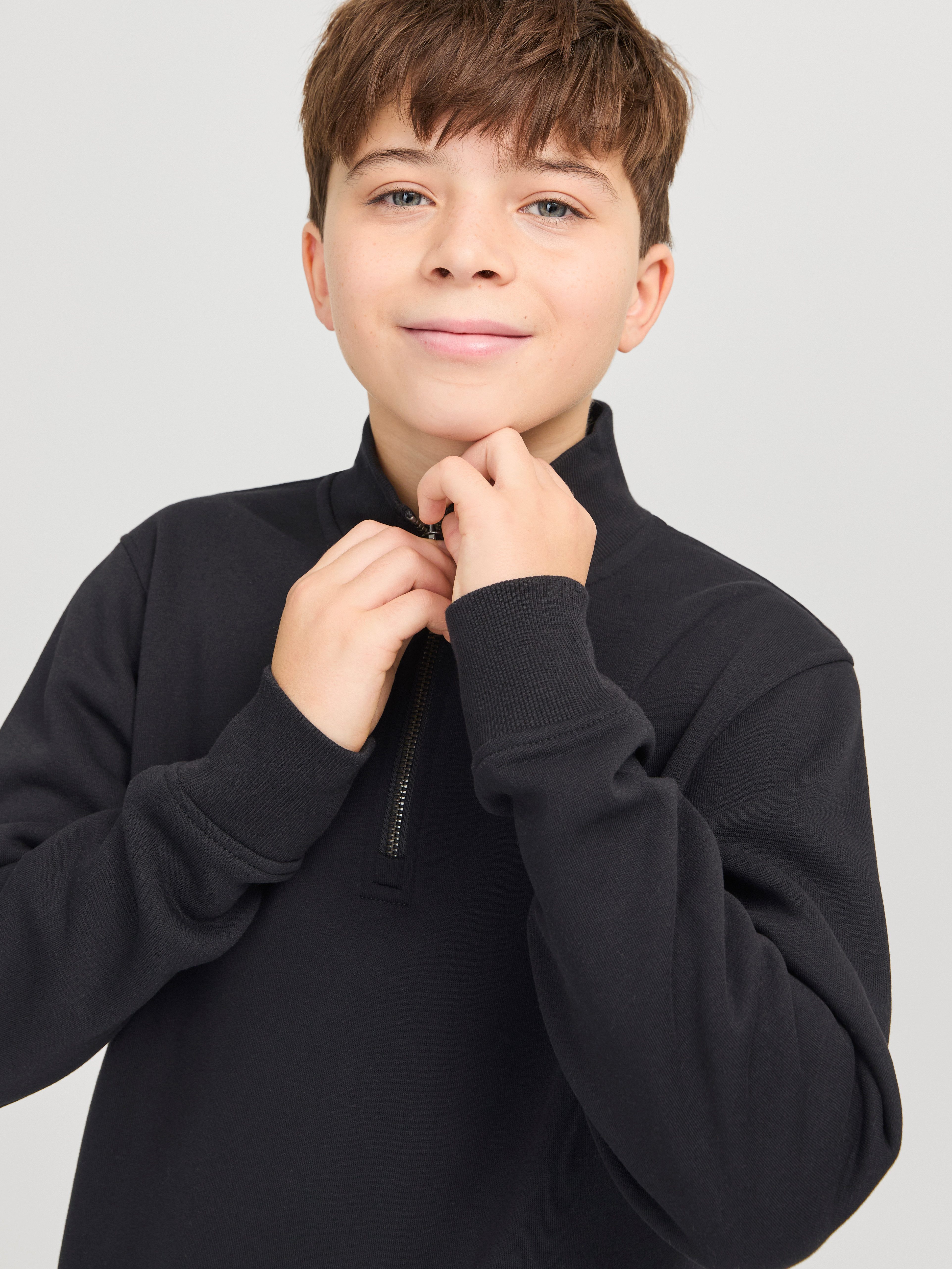 Jack & Jones Junior Sweater JJEBRADLEY SWEAT HALF ZIP NOOS JNR