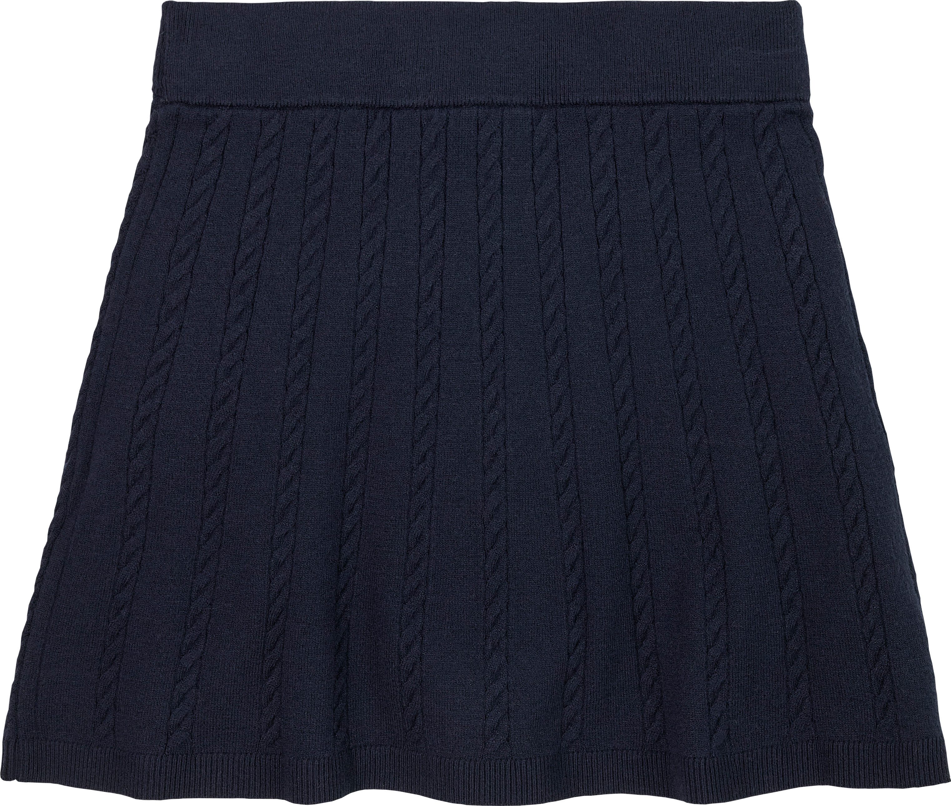 Tommy Hilfiger Gebreide rok MINI CABLE SKIRT met klein kabelpatroon