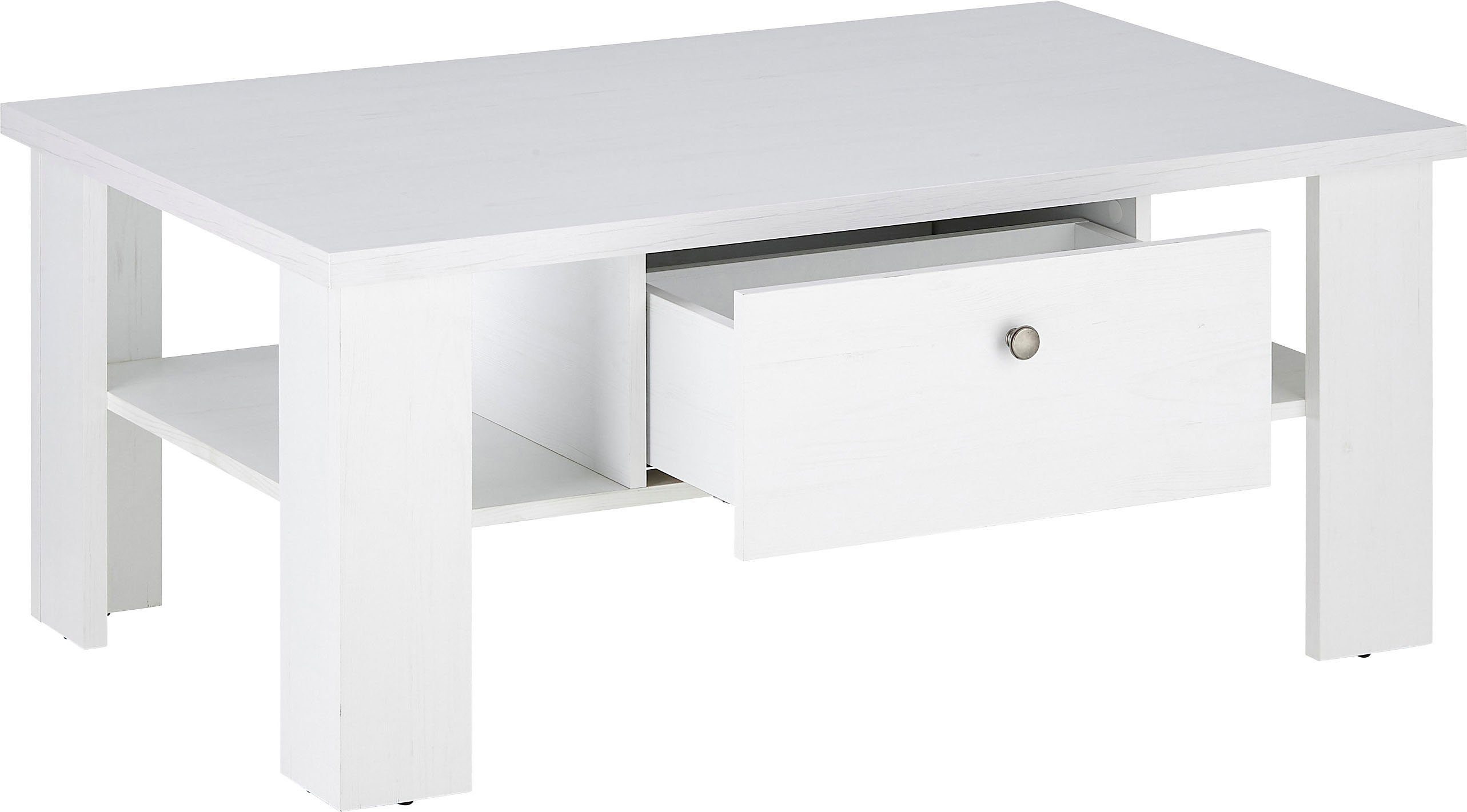 Home affaire Salontafel Ravenna in tijdloze landelijke stijl, breedte 107 cm, grepen van metaal