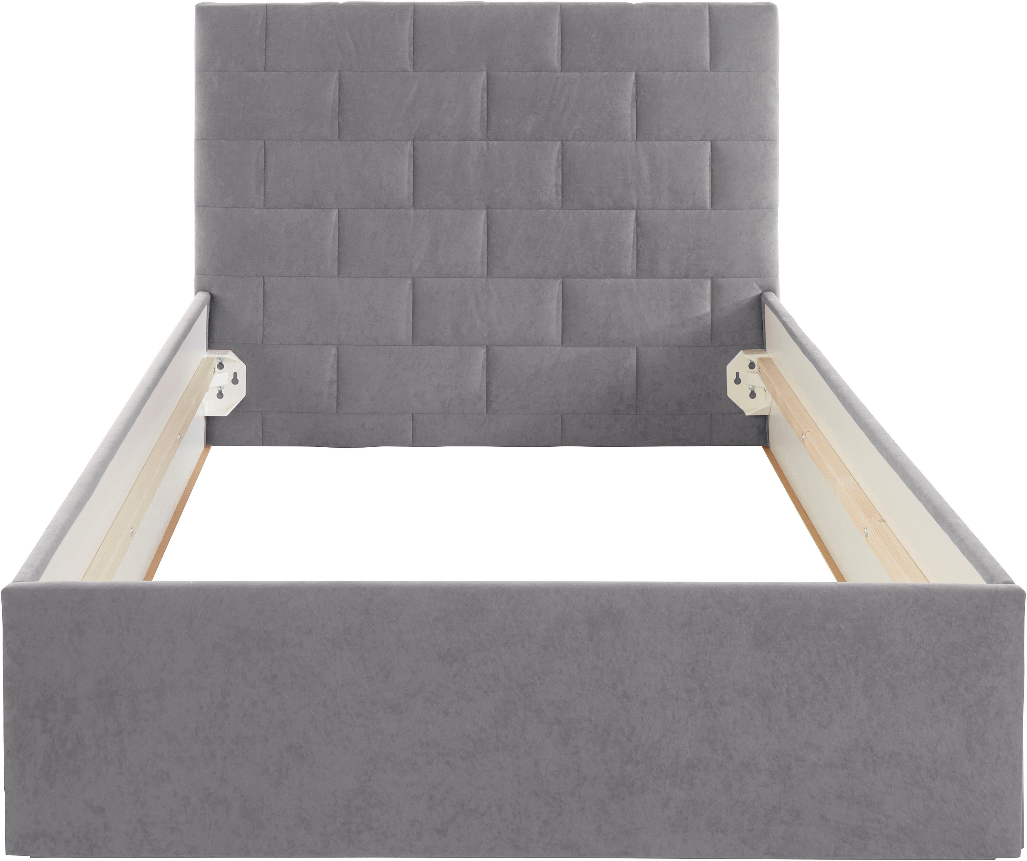Westfalia Polsterbetten Gestoffeerd bed met bedkist bij uitvoering met matras