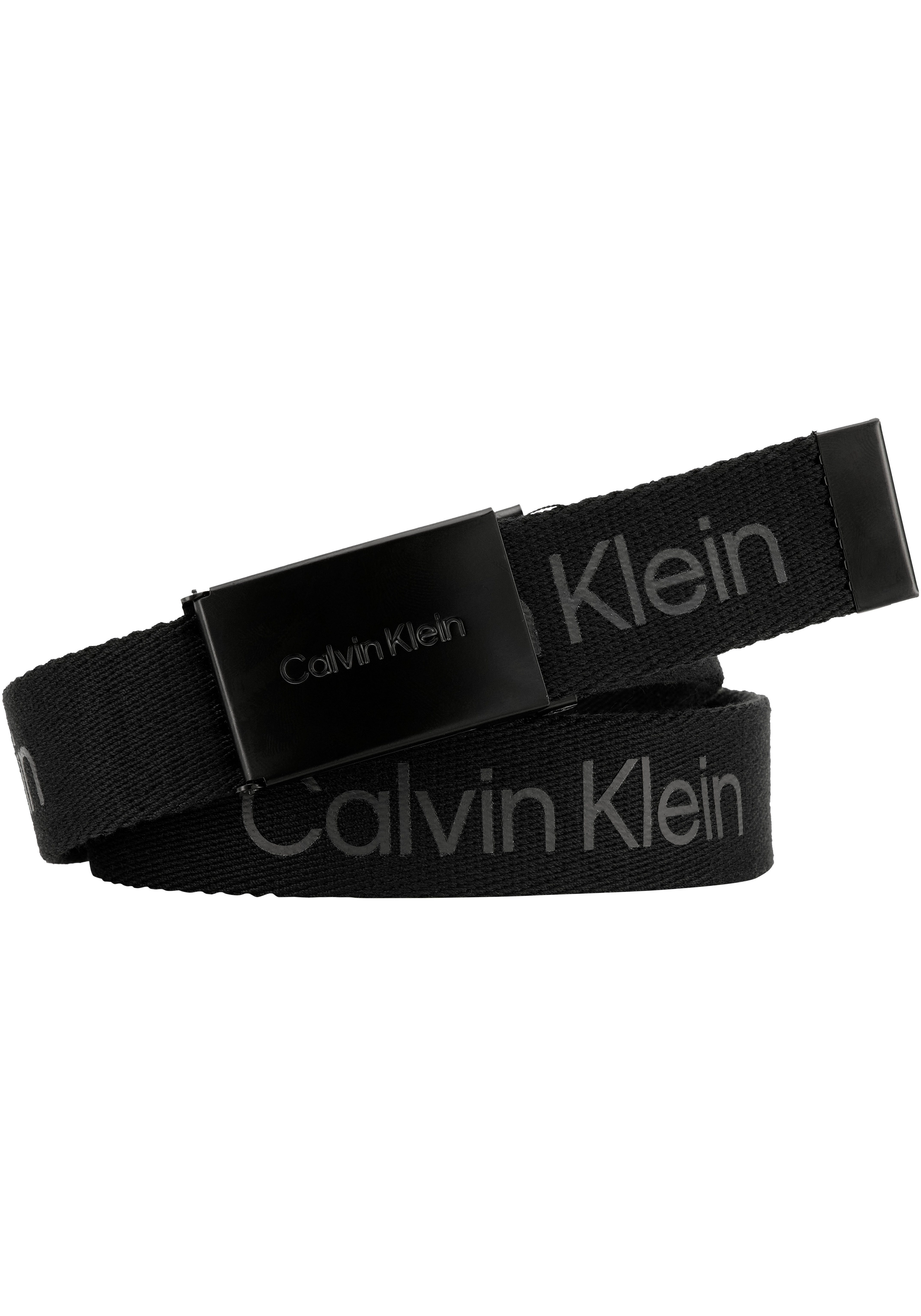 Calvin Klein Synthetische riem CALVIN LOGO CANVAS BELT Logoprinten, riemsluiting