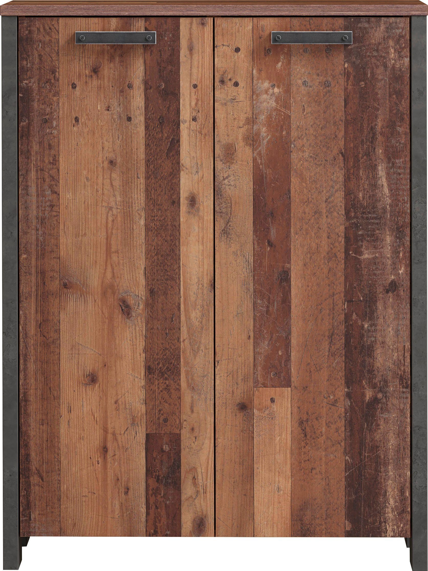 FORTE Kast Clif Dossierkast in industriële stijl, breedte 86 cm x hoogte 115 cm