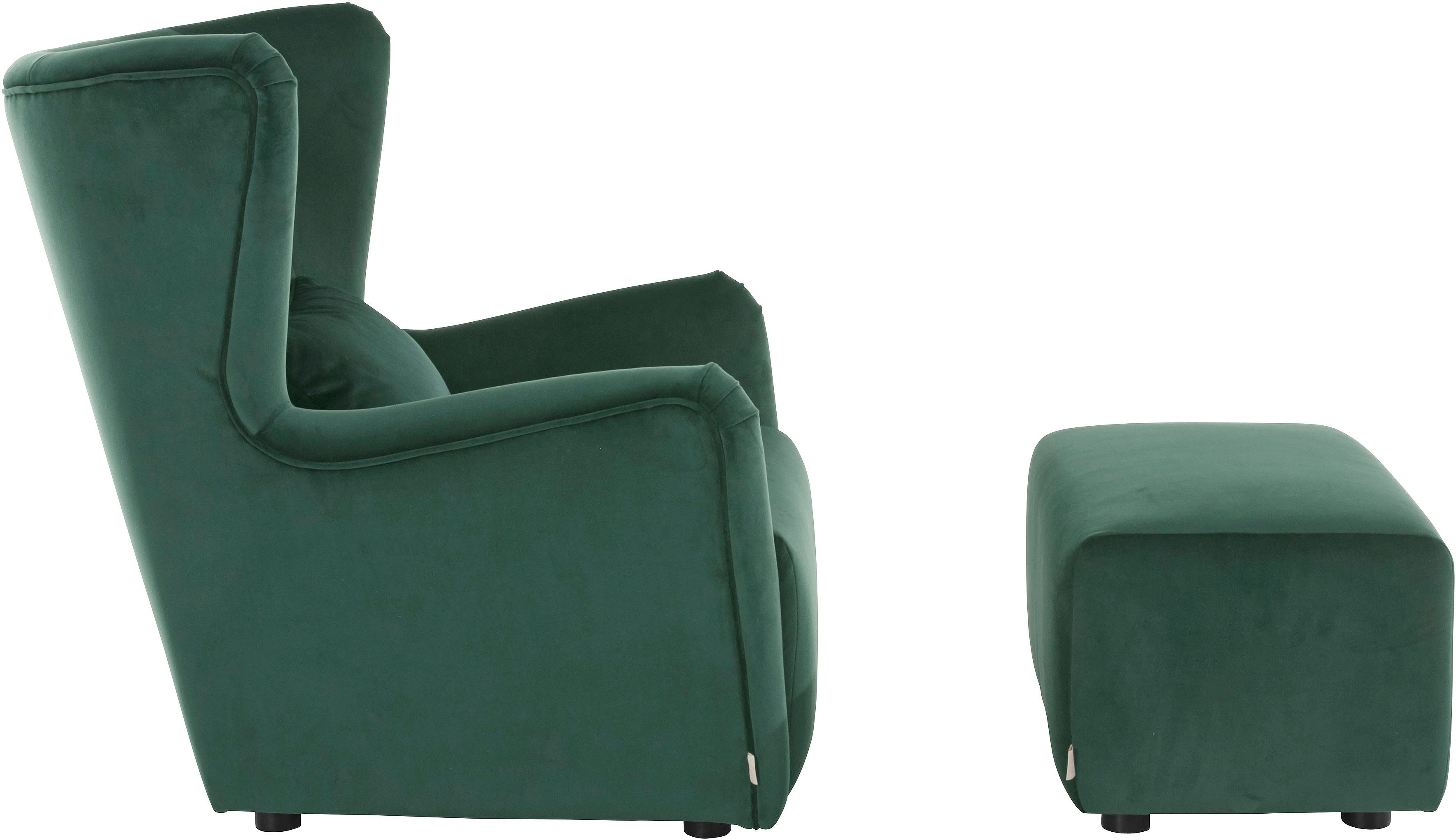 LeGer Home by Lena Gercke Oorfauteuil Levke Stoel naar keuze met of zonder hocker