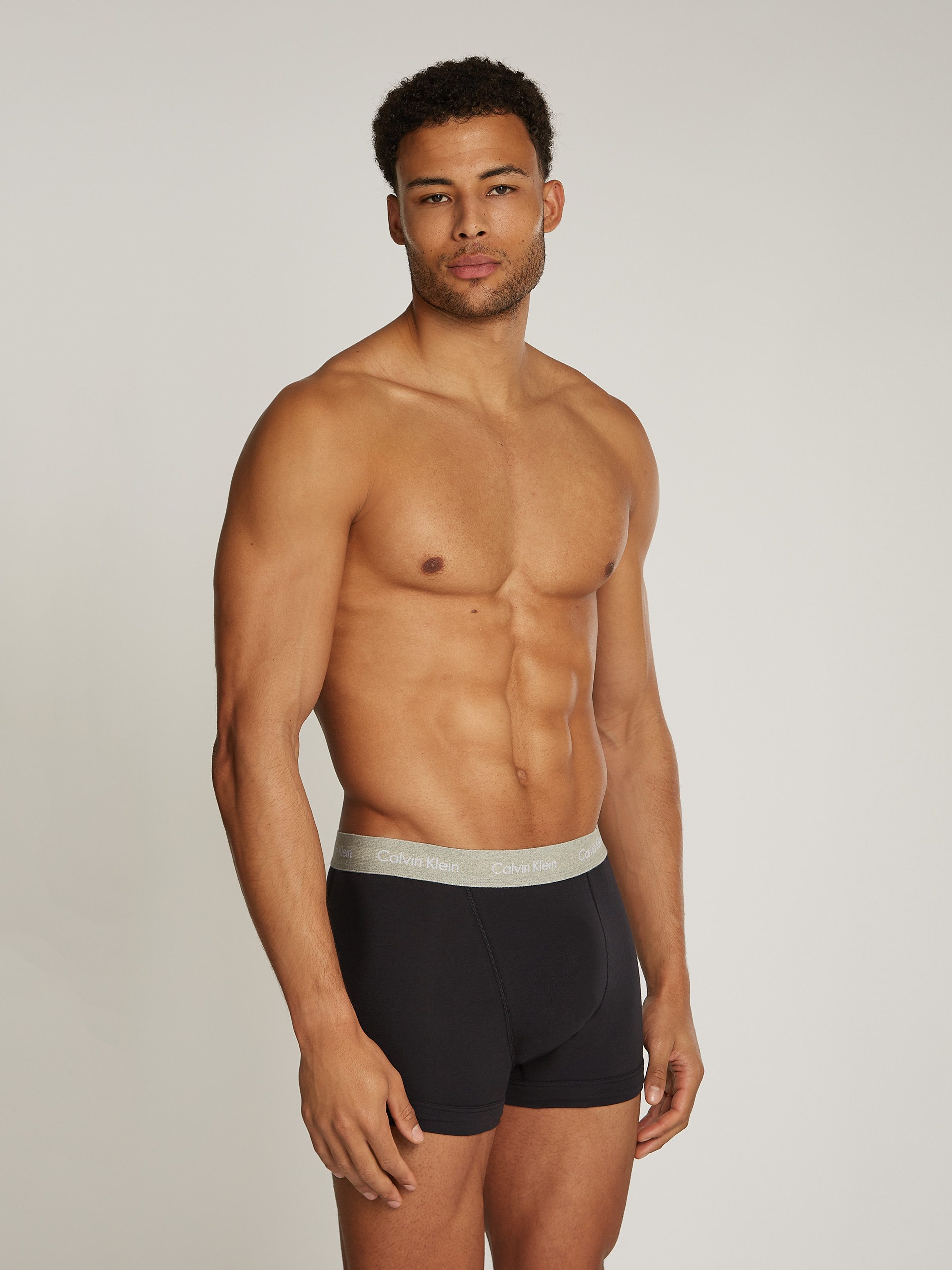 Calvin Klein Trunk 3PK met logo-elastische tailleband (3 stuks) (3 stuks)