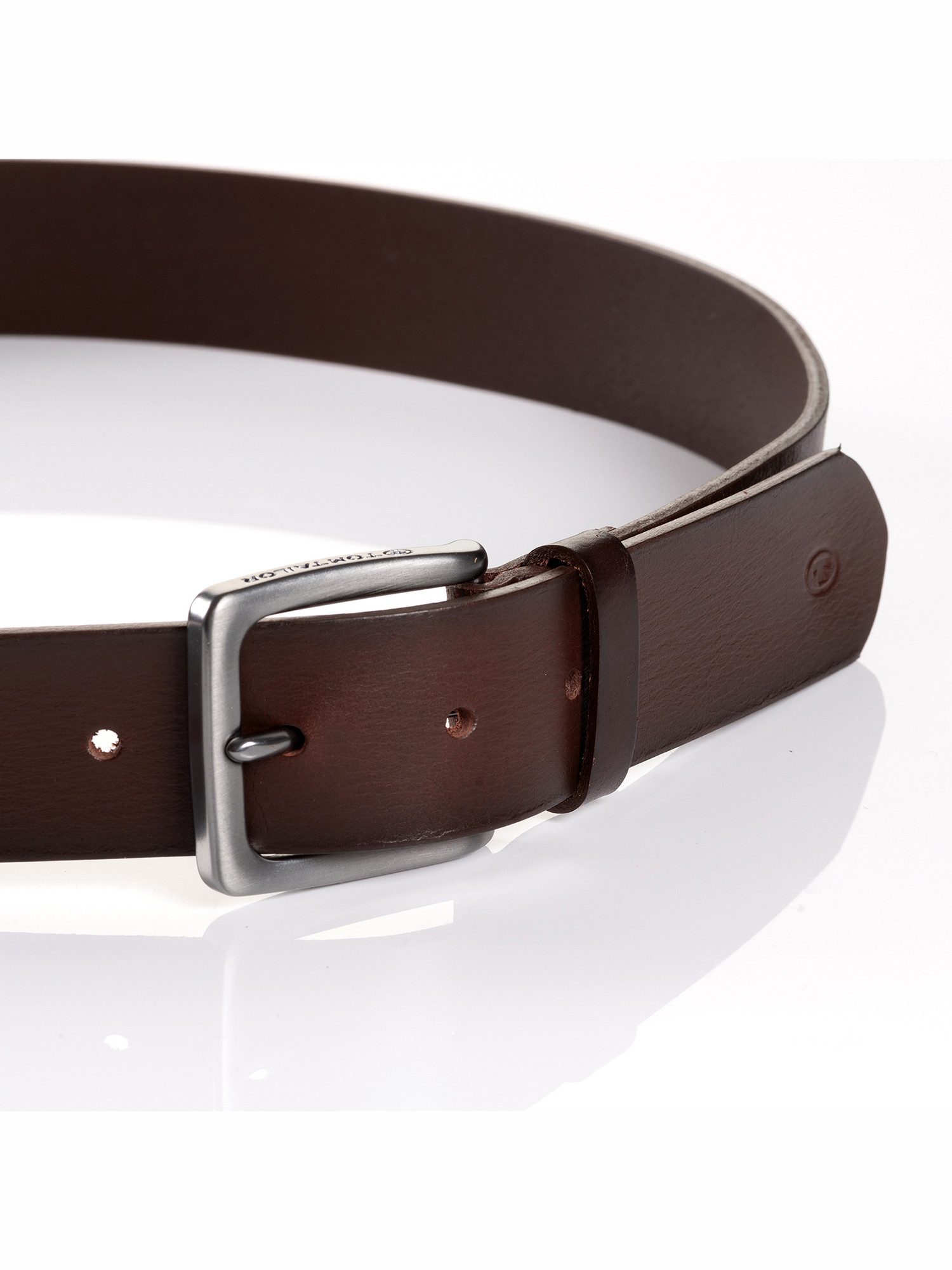 Tom Tailor Leren riem TTSCOTT 3,5 cm breed, herenriem, jeans en casual, tot maat 120