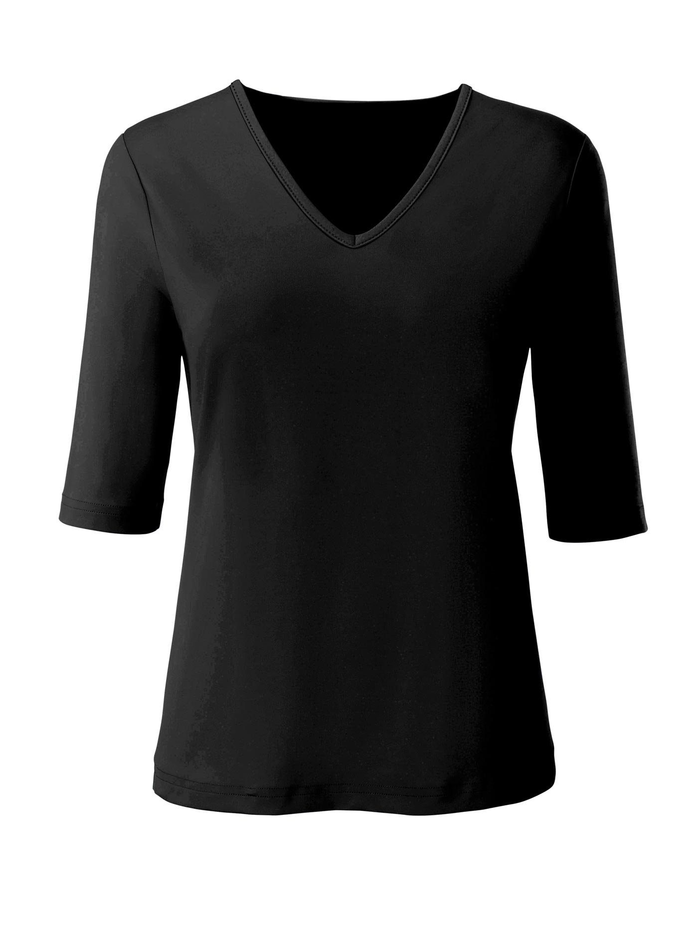 Casual Looks Shirt met V-hals Shirt (1-delig)
