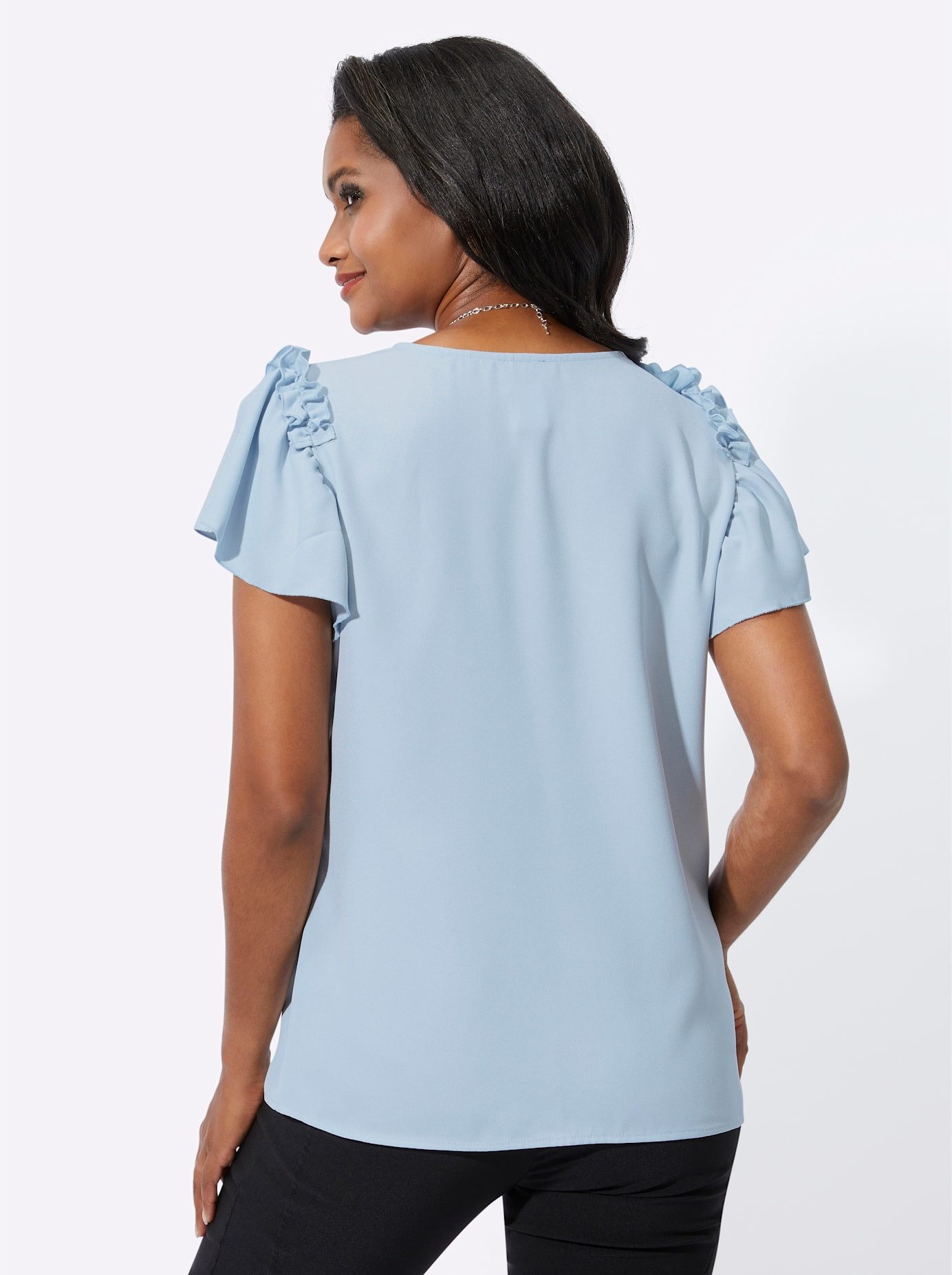 Lady Blouse met korte mouwen