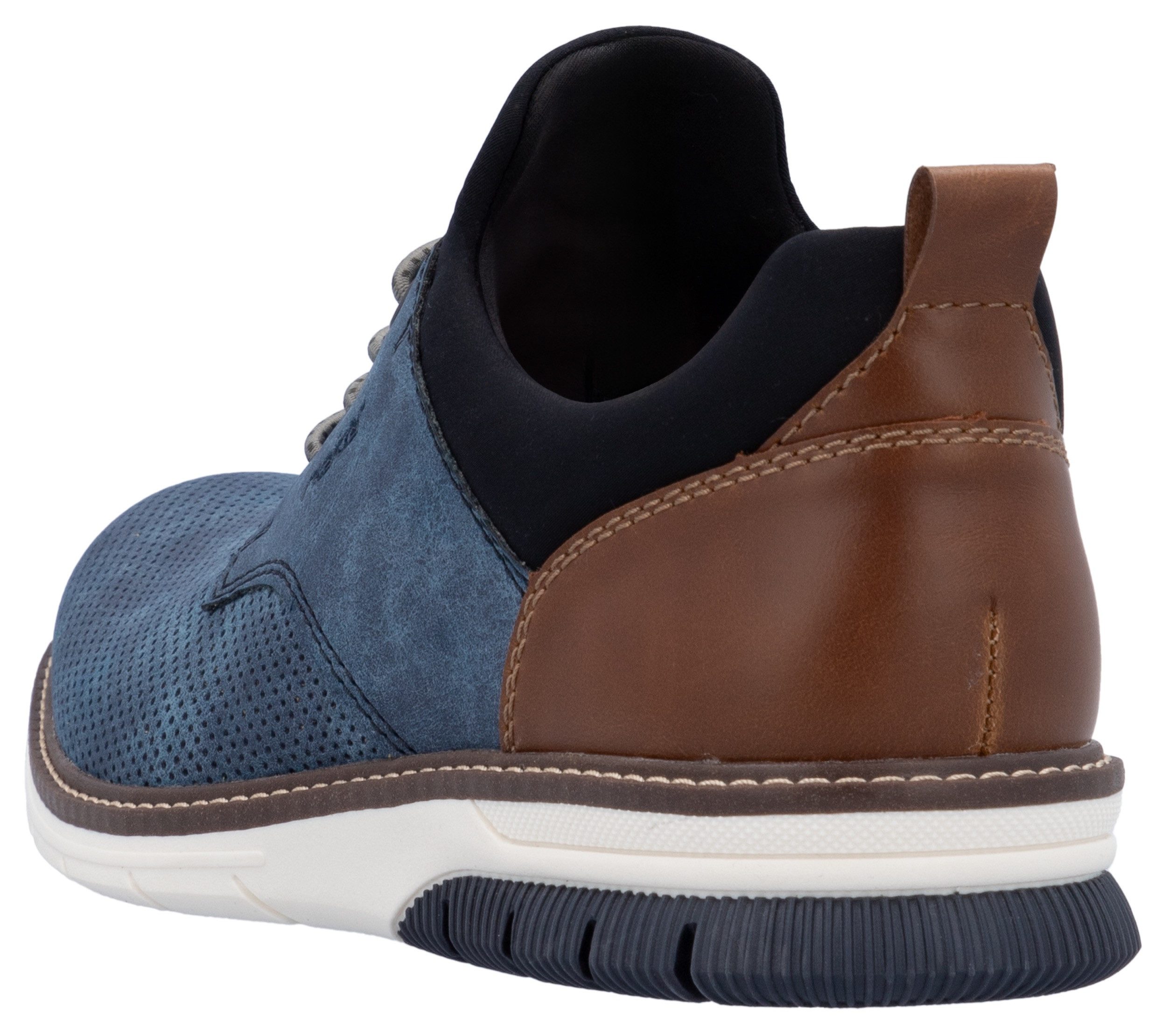 Rieker Slip-on sneakers , instapschoen, lage schoen, vrijetijdsschoen met reliëf