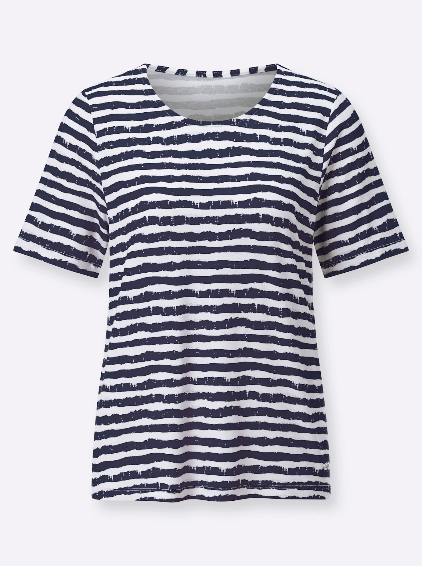 Casual Looks Shirt met korte mouwen Gestreept shirt (1-delig)