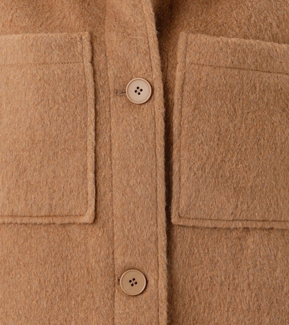Aniston CASUAL Fleecejack met tonale knopen te sluiten