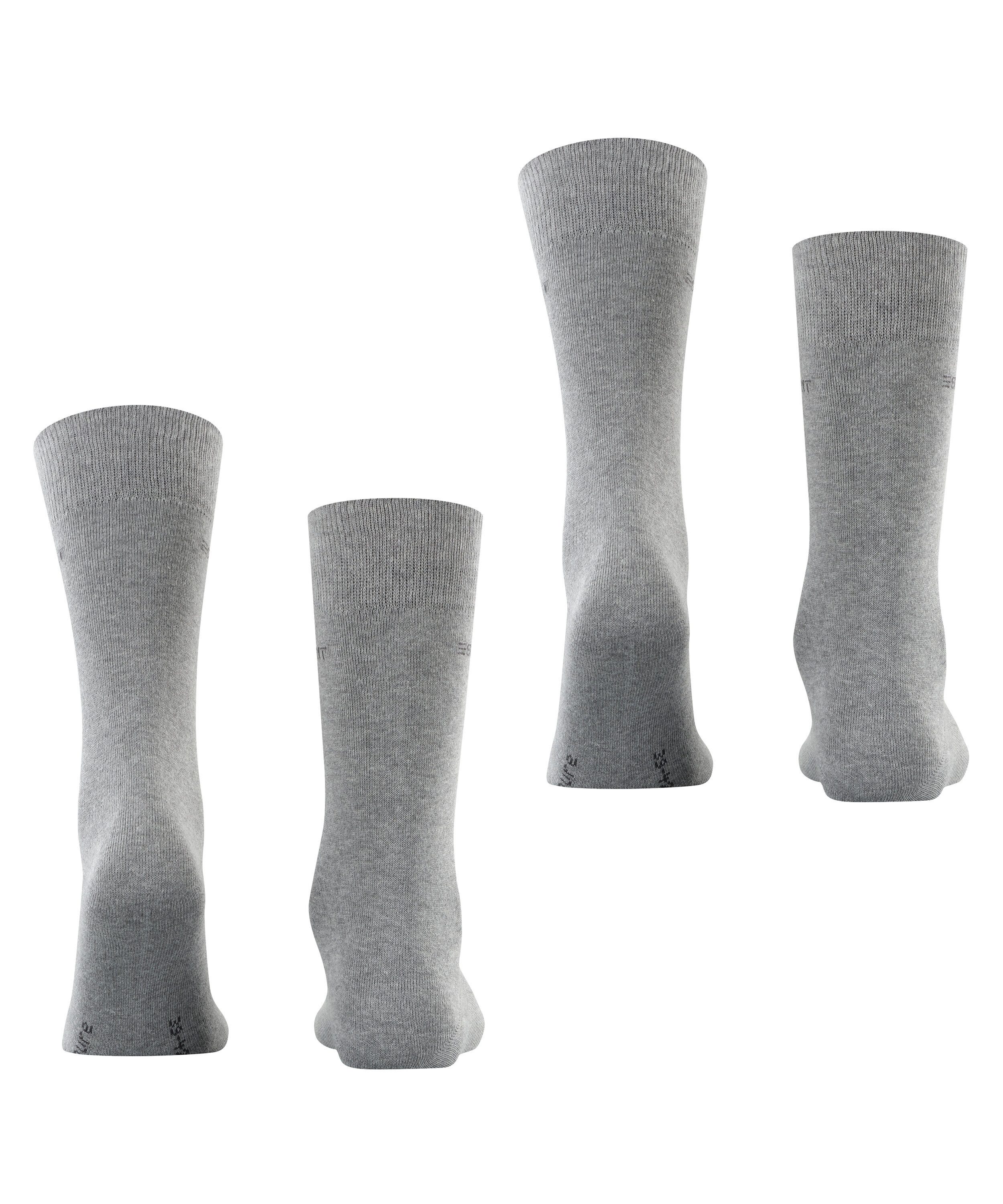 Esprit Sokken Basic Uni Zakelijke sokken, kuitlengte (2 paar, Set van 2)