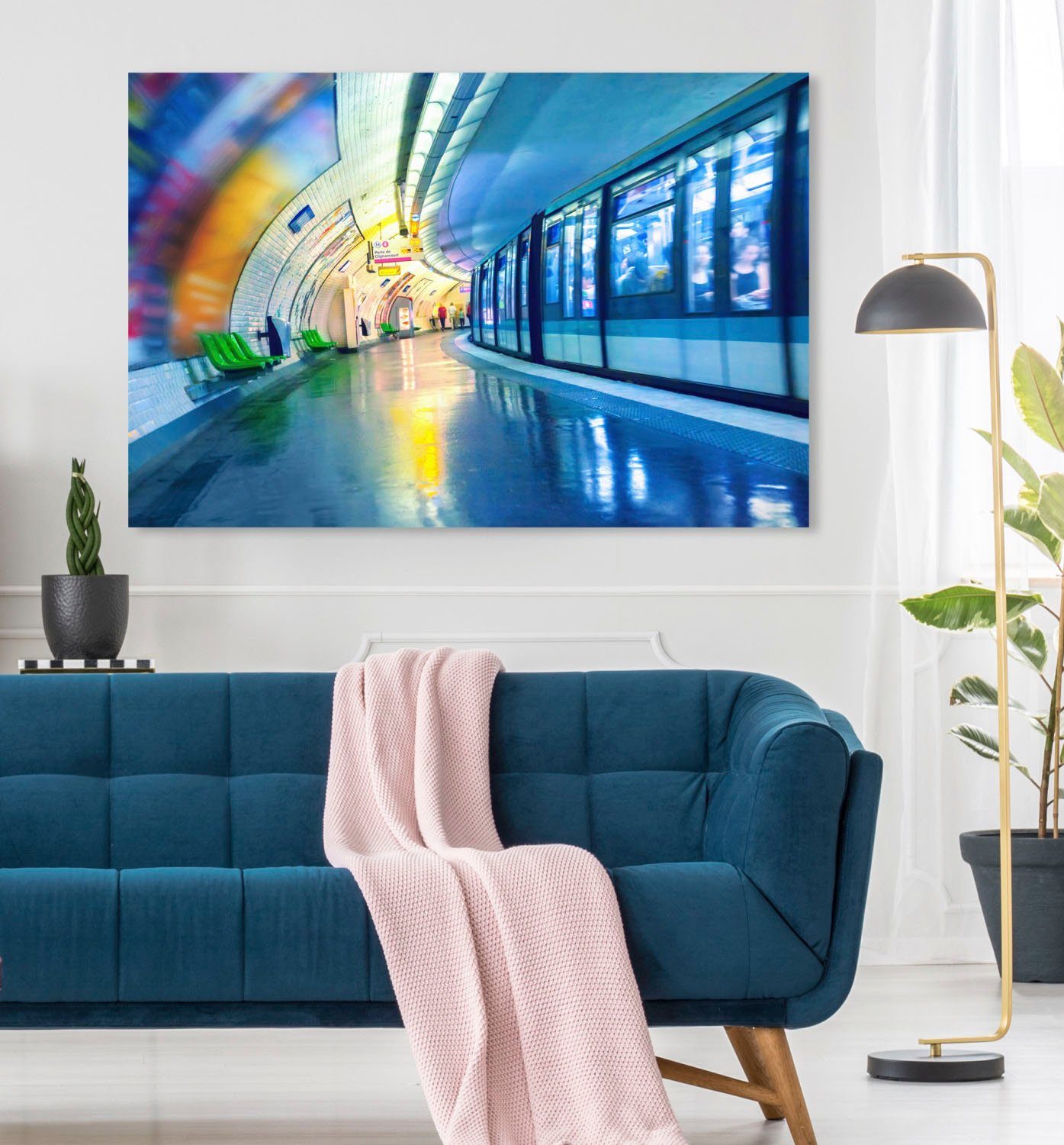 queence Artprint op acrylglas Tunnel Fine Art-print in galeriekwaliteit