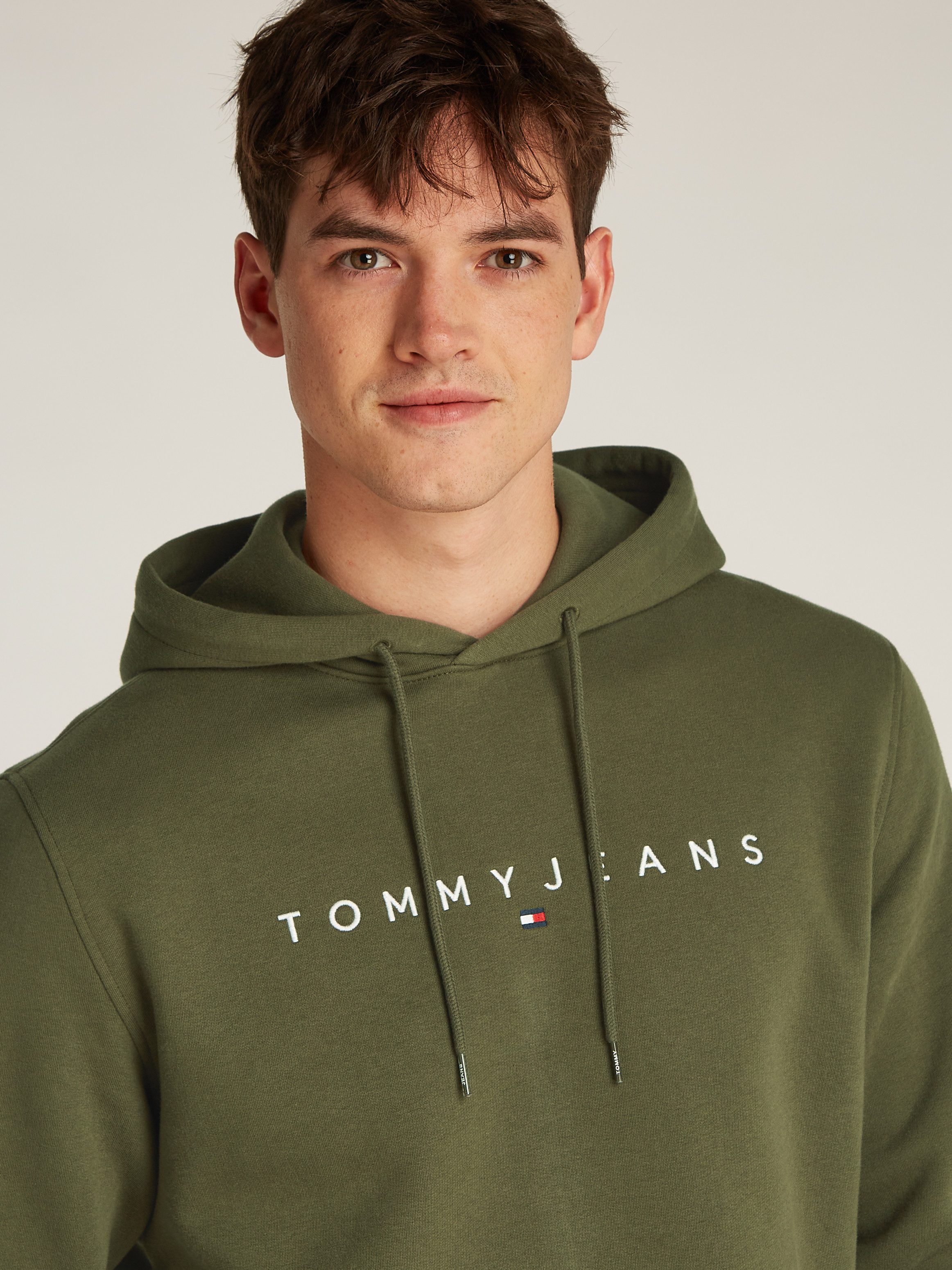 Tommy Jeans Plus Hoodie TJM REG LINEAR LOGO HOODIE EXT