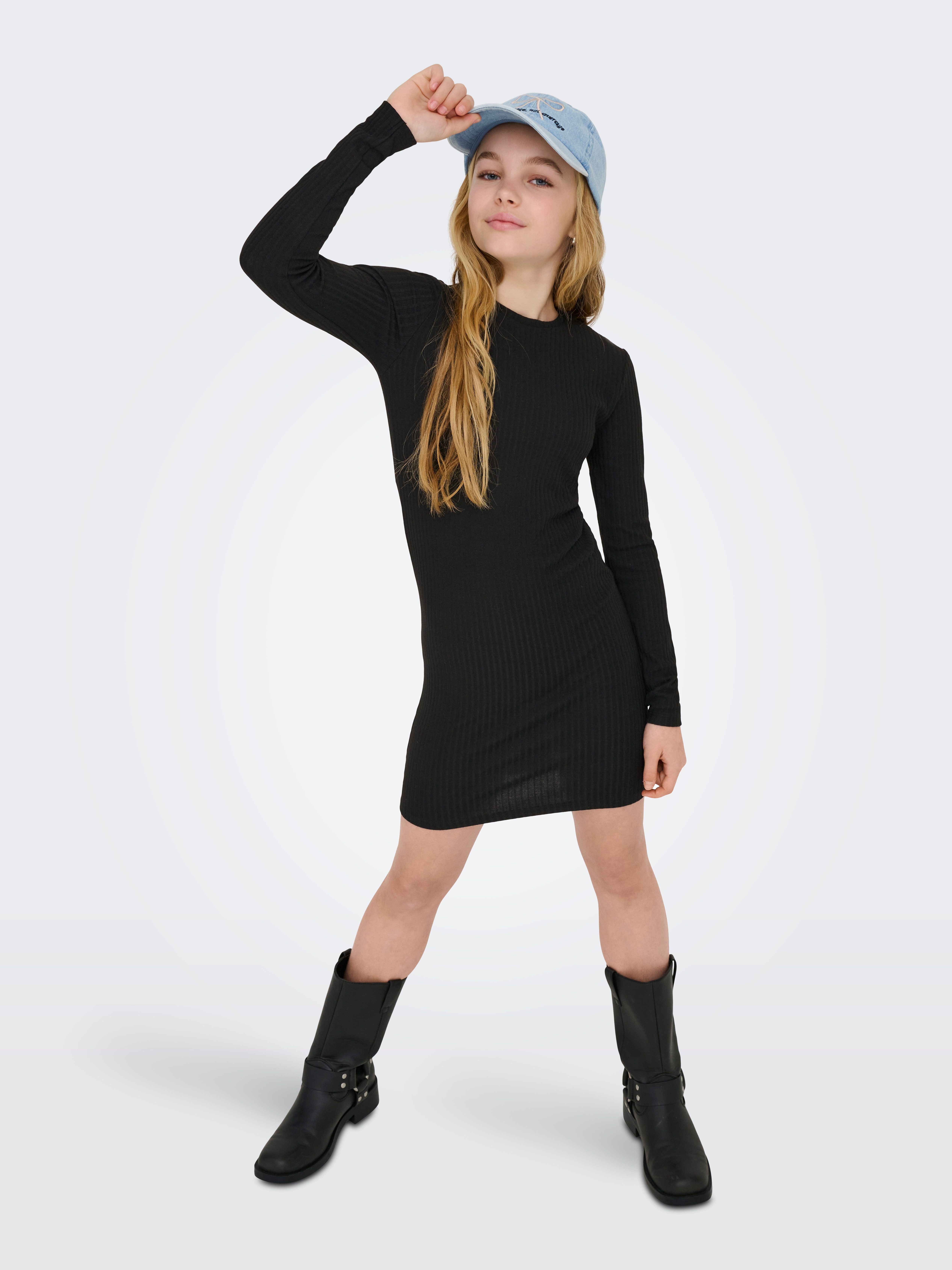KIDS ONLY Jerseyjurk KOGNELLA SOLID L/S DRESS JRS