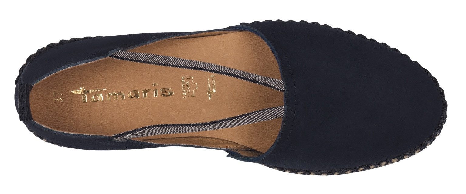 Tamaris Espadrilles , plateau, zomerschoen, flats, instapschoen met touch it-uitrusting