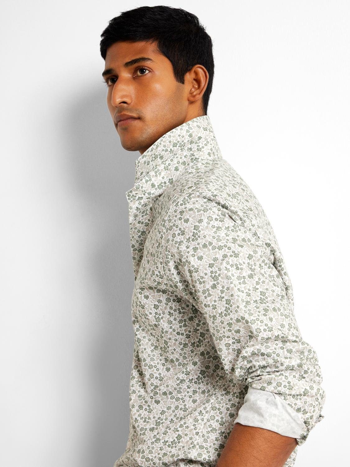 SELECTED HOMME Overhemd met lange mouwen SLHSLIMSOHO-ETHAN AOP SHIRT LS NOOS