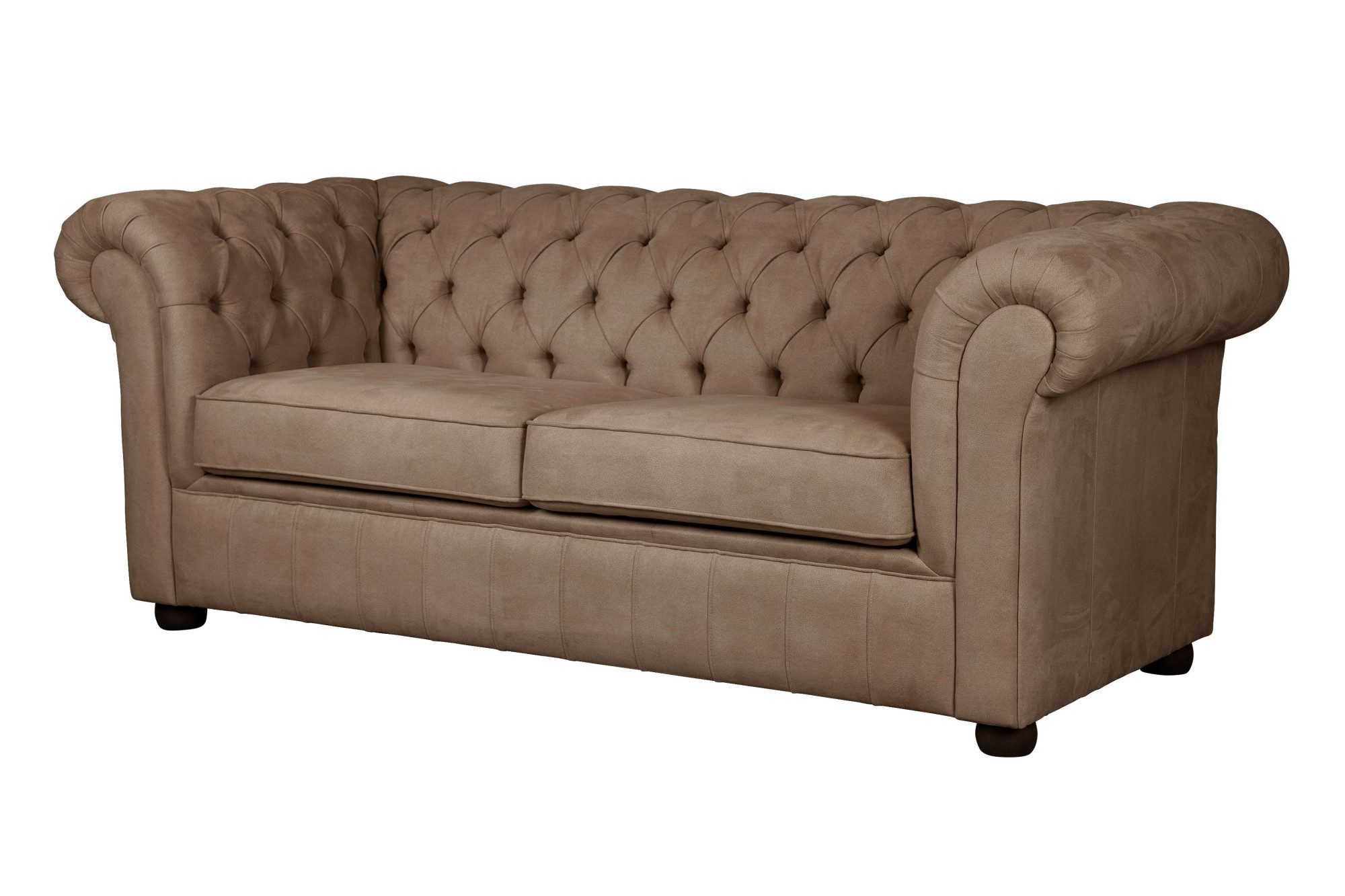 Home affaire 3-zitsbank CHARENTE, optionele slaapbank, Chesterfield-sofa, bedfunctie met edele knoopbevestiging en typische armleuningen, b/d/h 198/89/74 cm