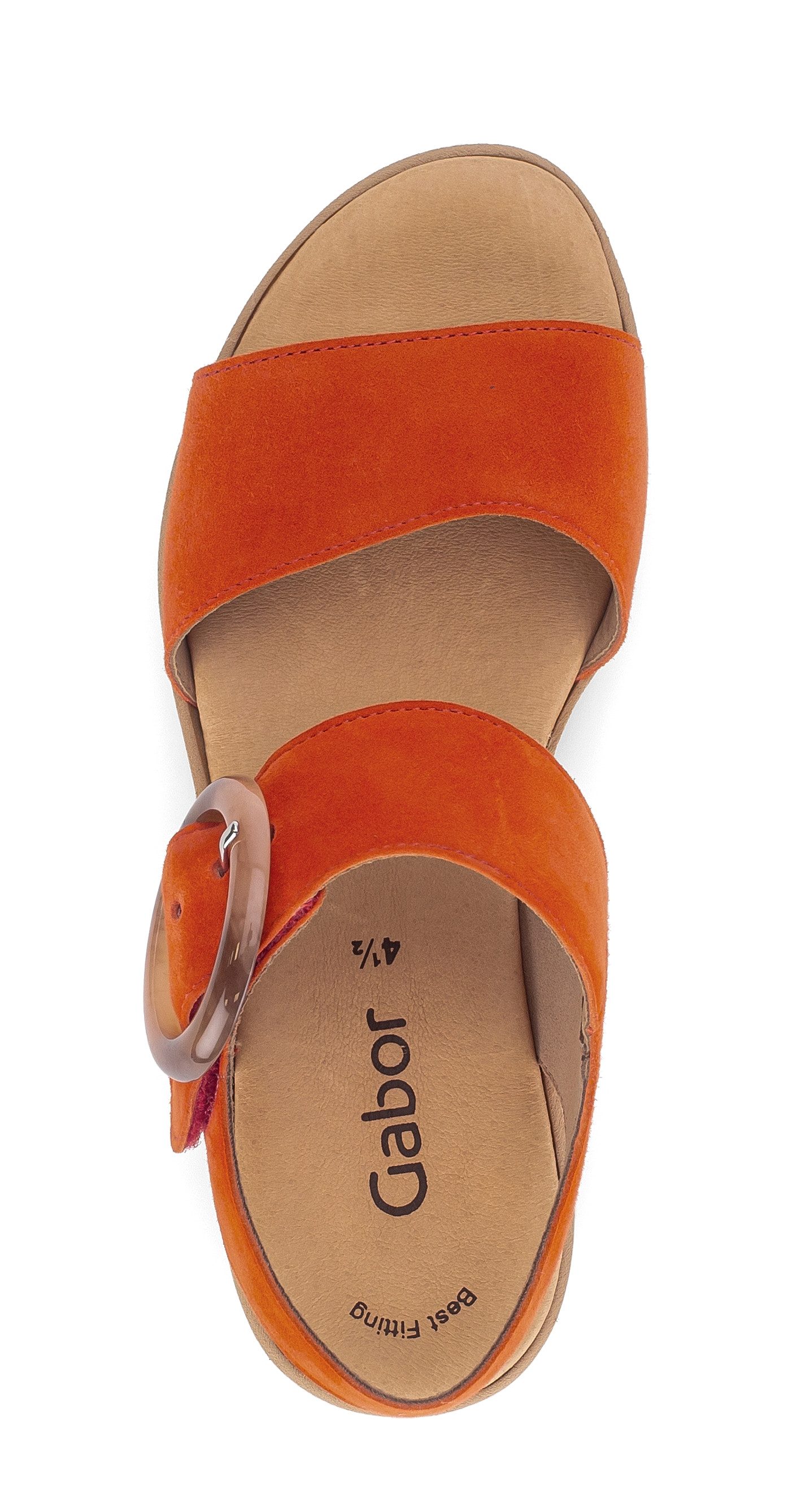 Gabor Sleehaksandaaltjes , plateau, zomerschoen, sandaal met trendy decoratieve gesp