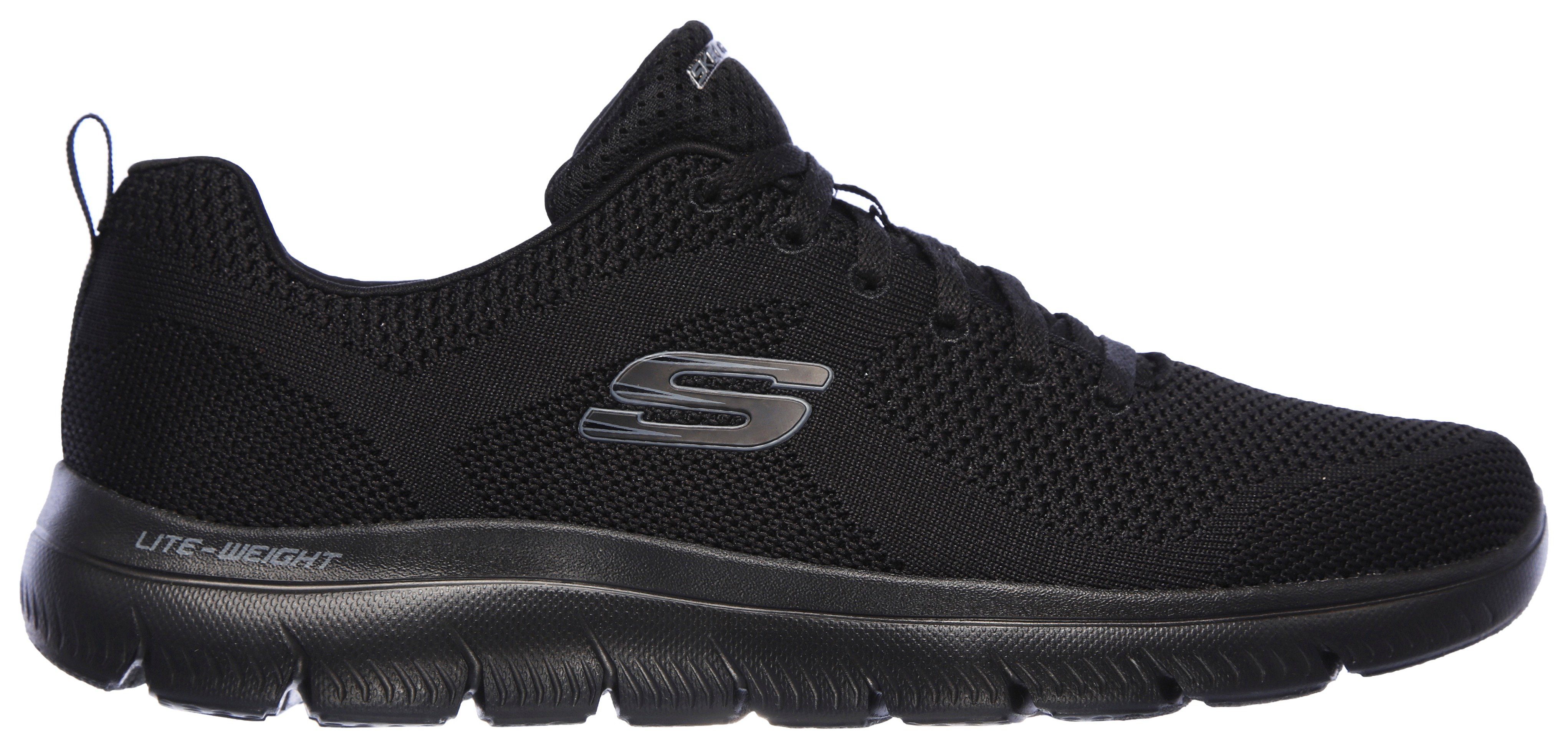 Skechers Sneakers Summits met gepolsterde schaprand, vrijetijdsschoen, lage schoen, veterschoen