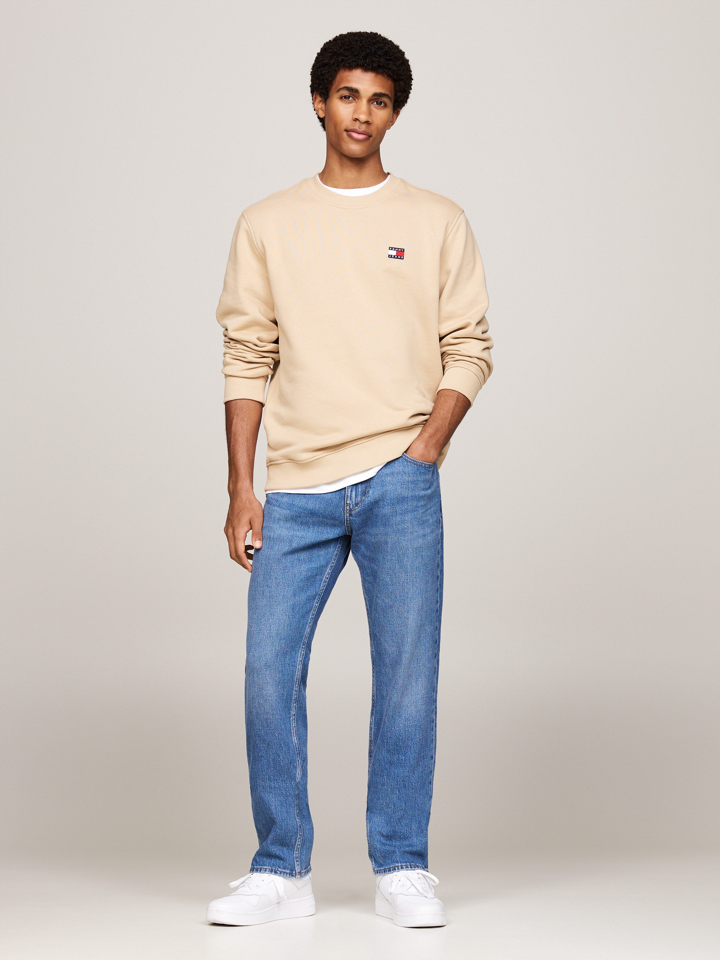 TOMMY JEANS Slim fit jeans RYAN SLIM STRAIGHT met gestempeld logo