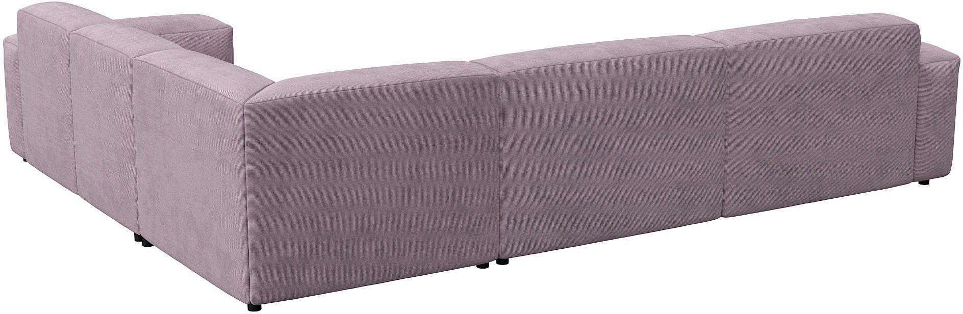 FLEXLUX Hoekbank Lucera, super comfortabel door hoogwaardige zitconstructie met koudschuim