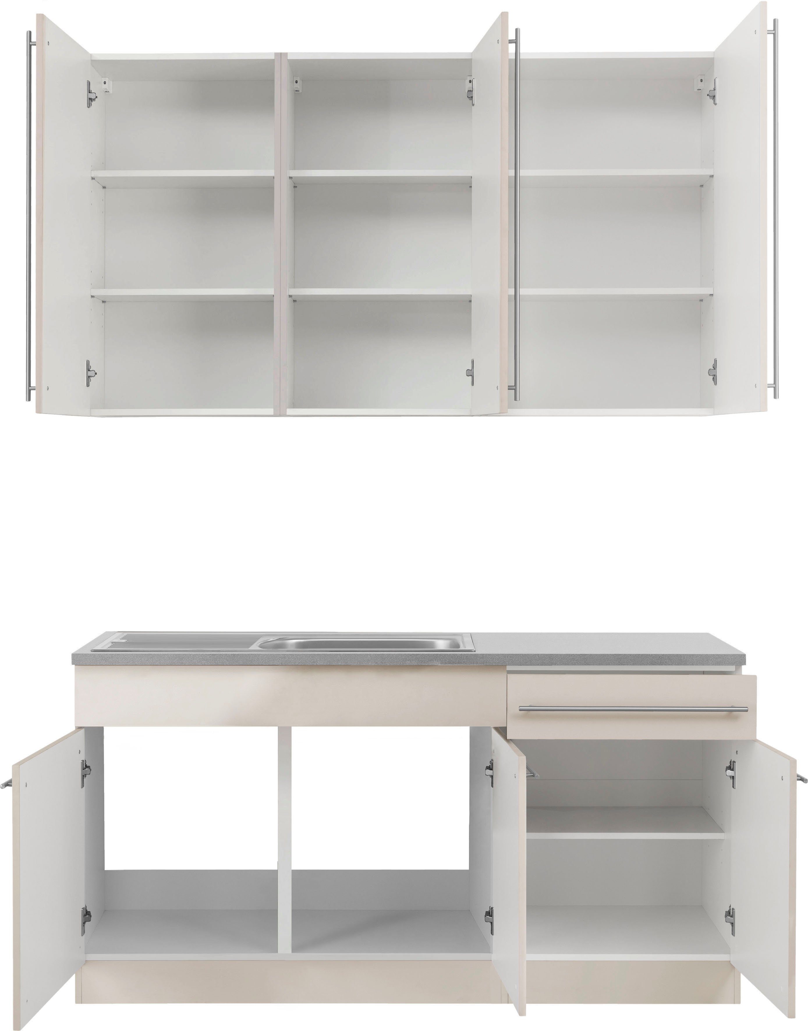 wiho Küchen Pantry keuken Chicago zonder elektrische apparaten, breedte 160 cm