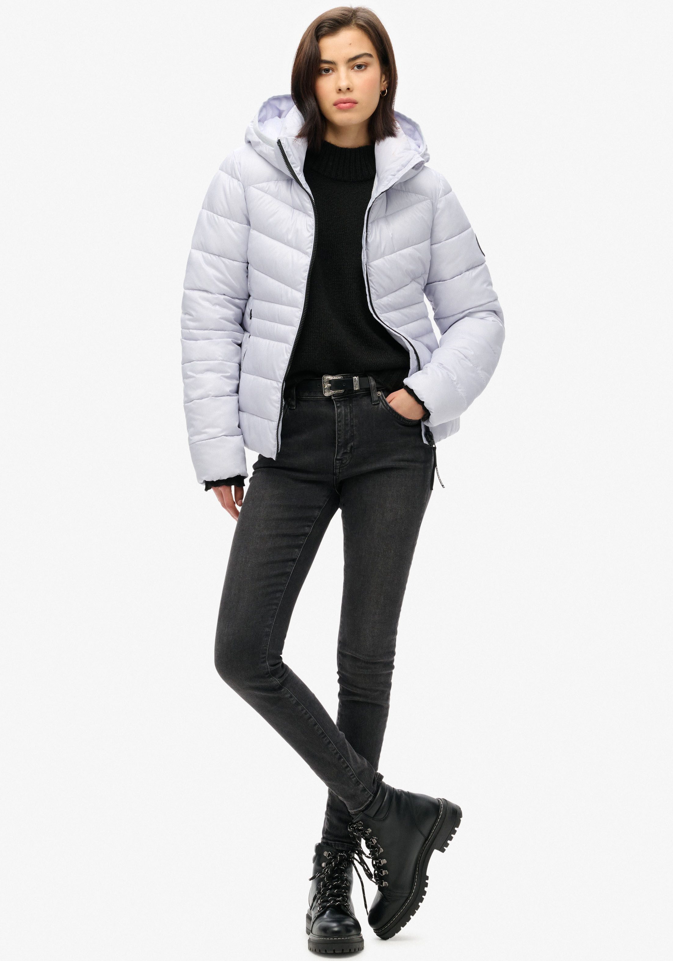 Superdry Gewatteerde jas HOODED FUJI QUILT PADDED JKT