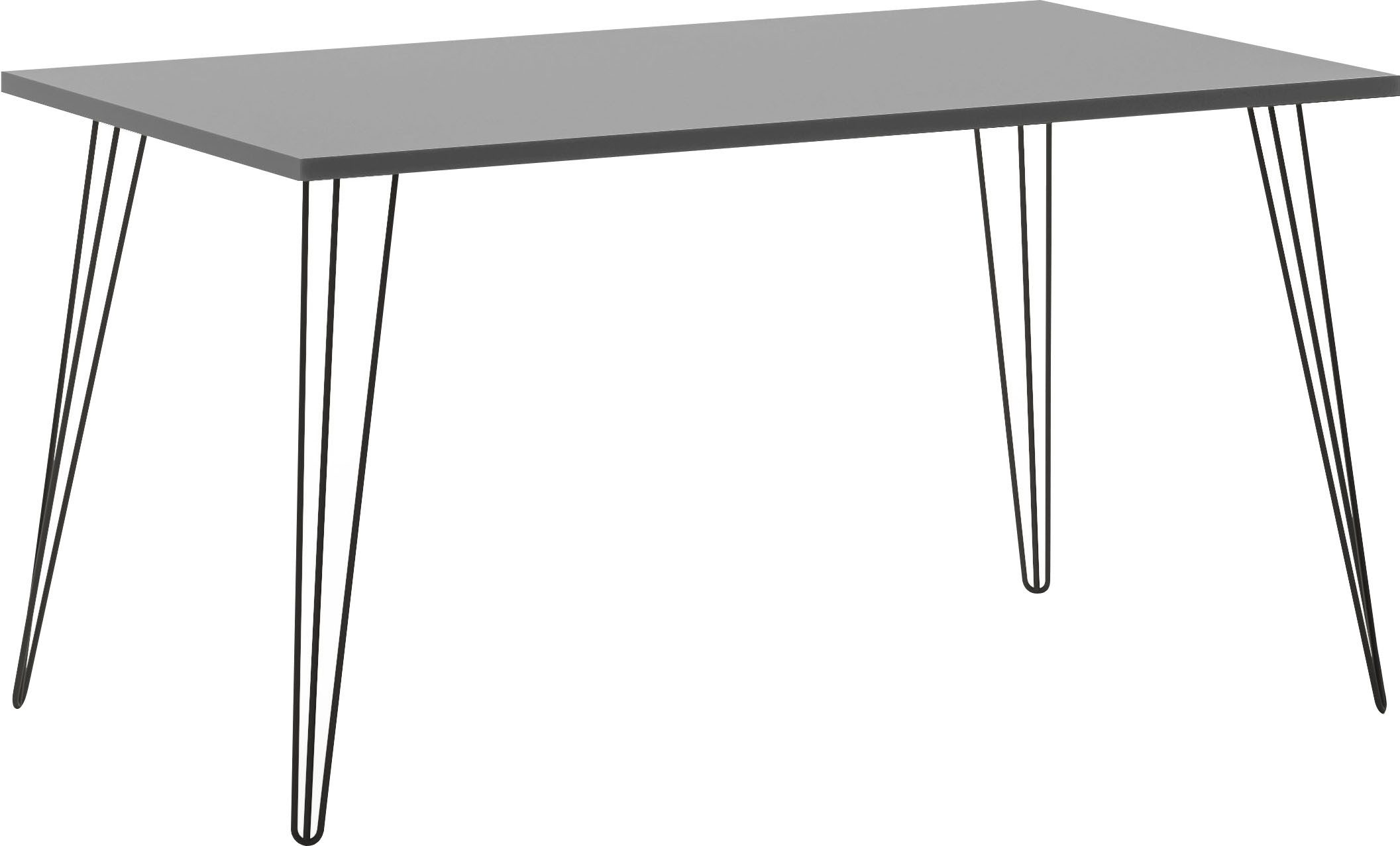 Schildmeyer Tafeltje Fynn Tafelpoten van metaal bureaus maat 120,0 cm x 74,0 cm x 80,0 cm grijs