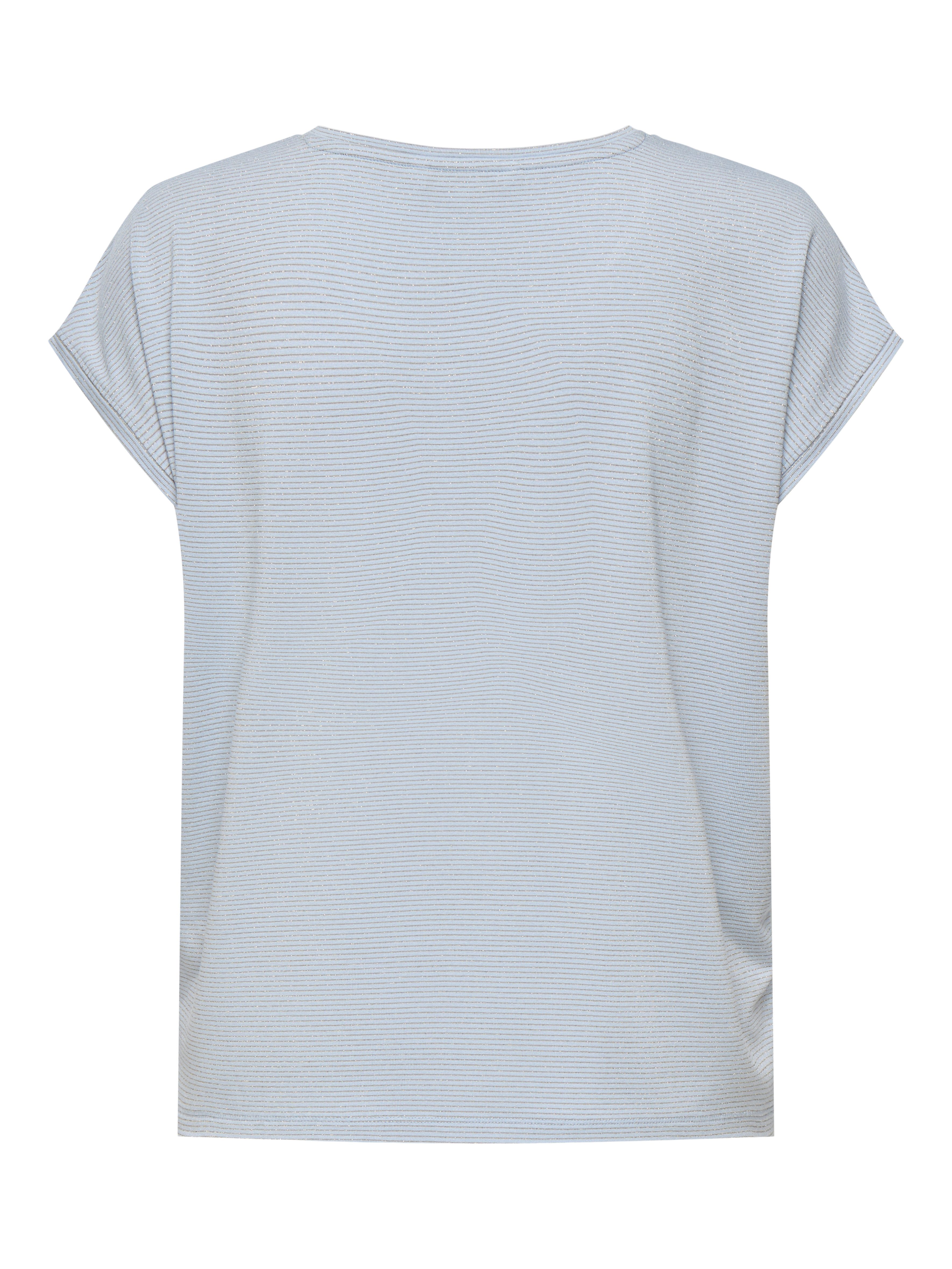 Only Shirt met korte mouwen ONLCLAUDIA S/S GLITTER STRIPE TOP JRS