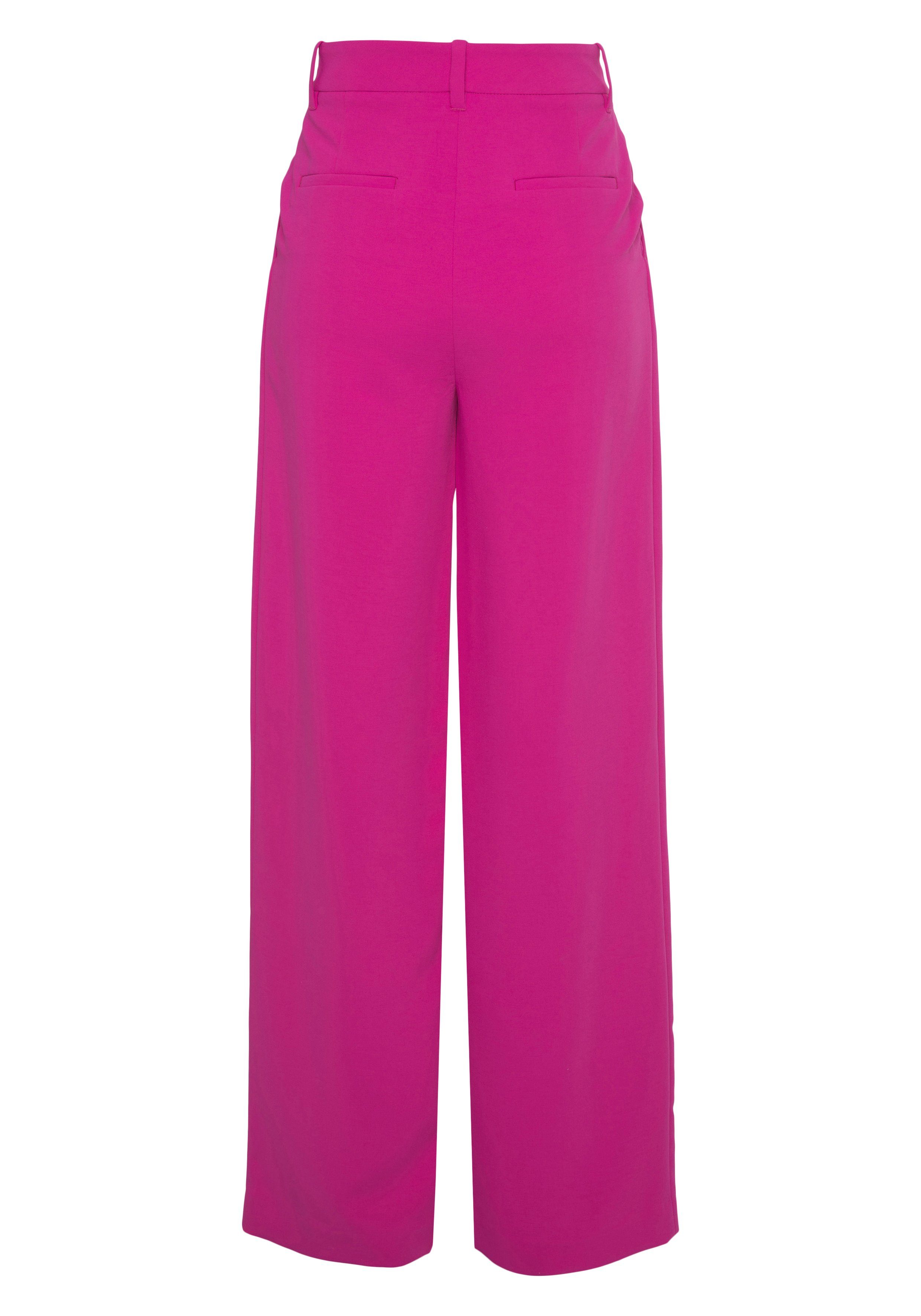 Lascana Pantalon in business-look, elegante stofbroek met zakken en plooien
