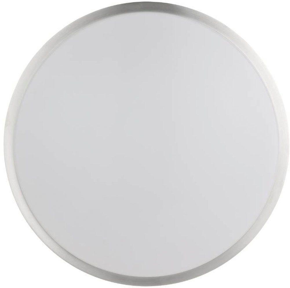 EGLO Plafondlamp COMPETA 1 plafondlamp, wit, nikkel-mat, rond, woonkamerlamp Plafondlamp, plafondlamp, lamp kleur: zilverkleur, wit, L: 34 cm (1 stuk)