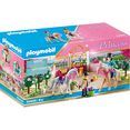 playmobil constructie-speelset paardrijlessen in de stal (70450), princess made in germany multicolor