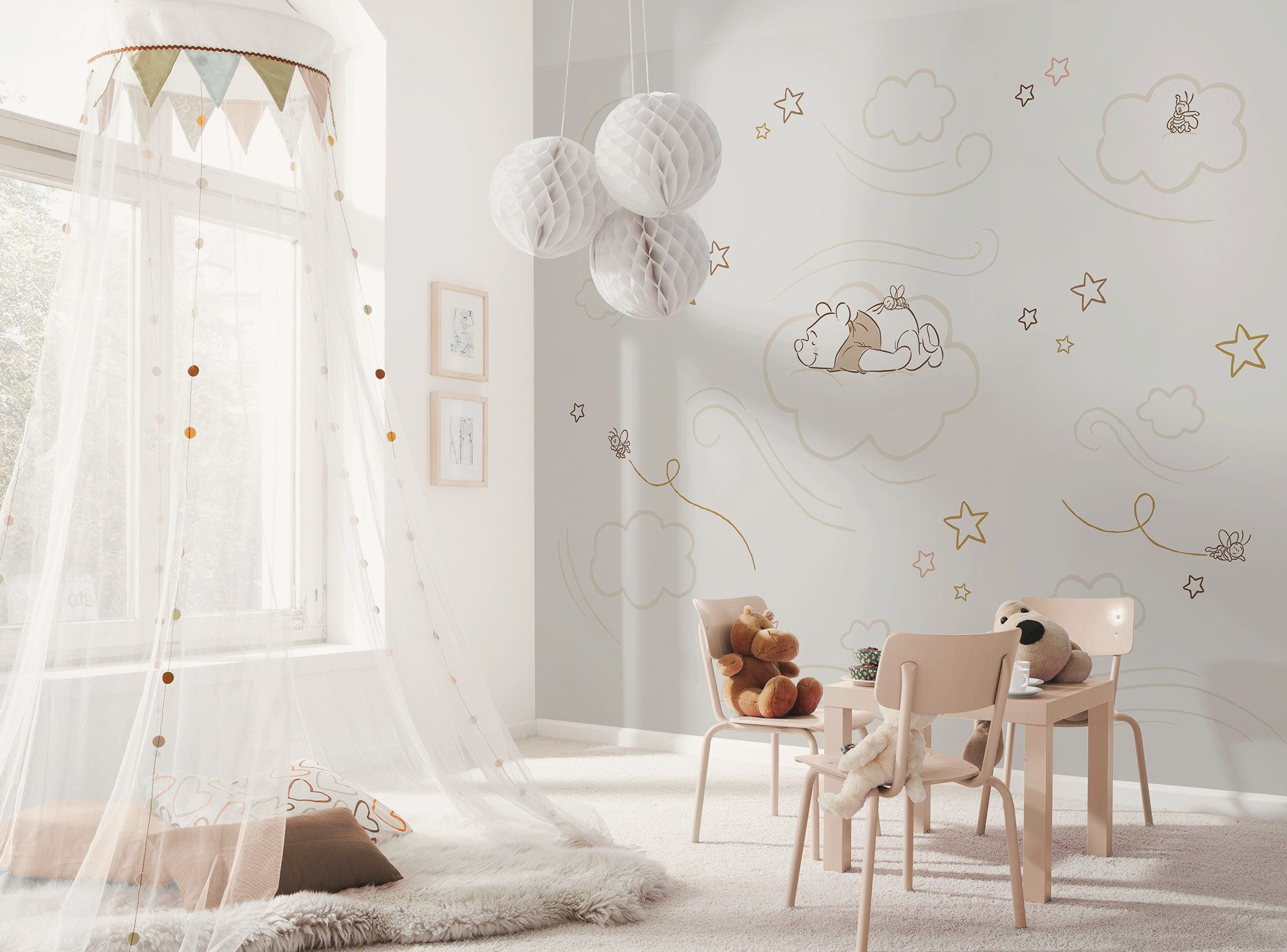 Komar Kinderbehang Disney Winnie the Pooh Sleepy Little Bear (1 stuk) overig behang multicolor