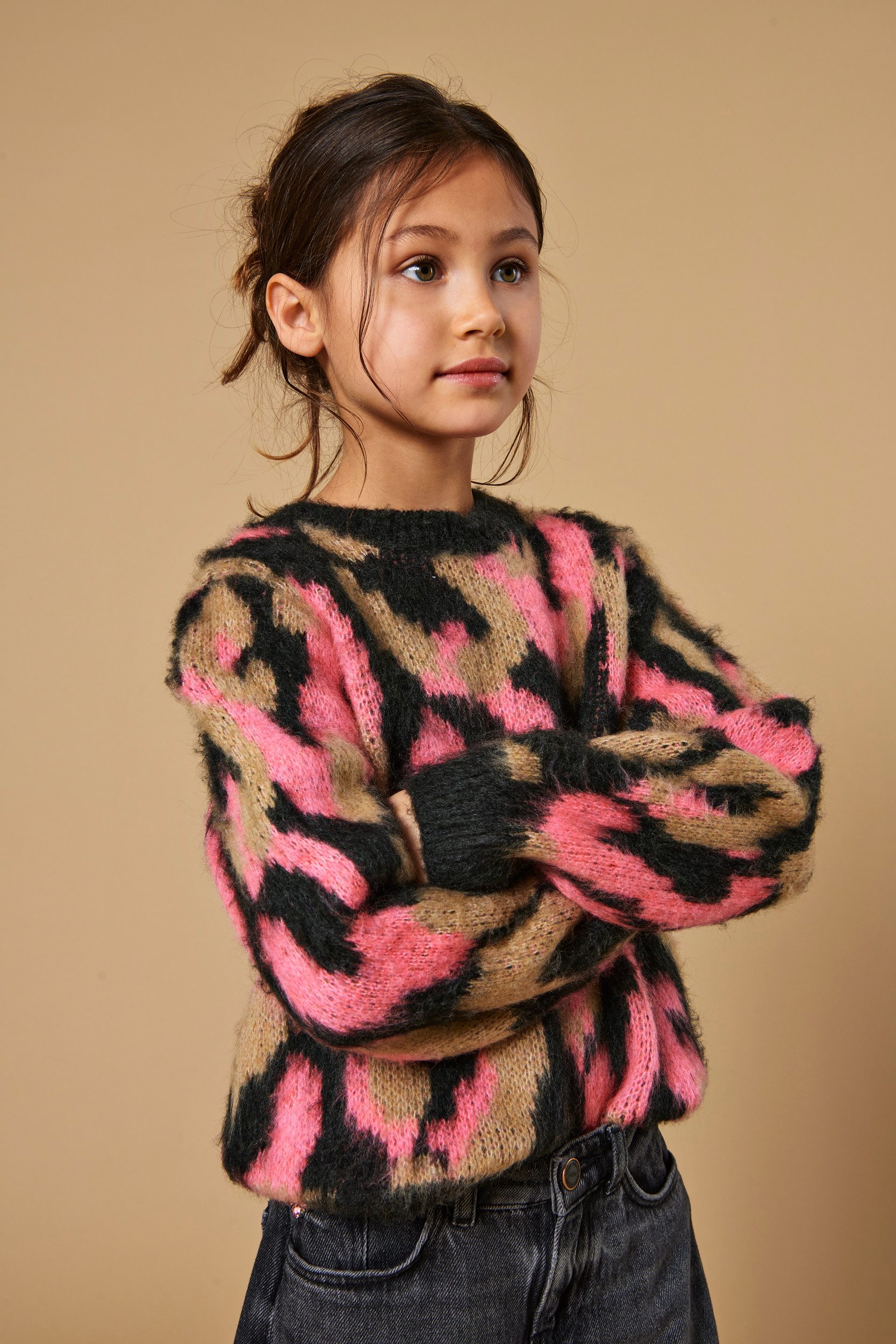 KIDS ONLY Trui met ronde hals KOGWILD L S JQ O-NECK KNT