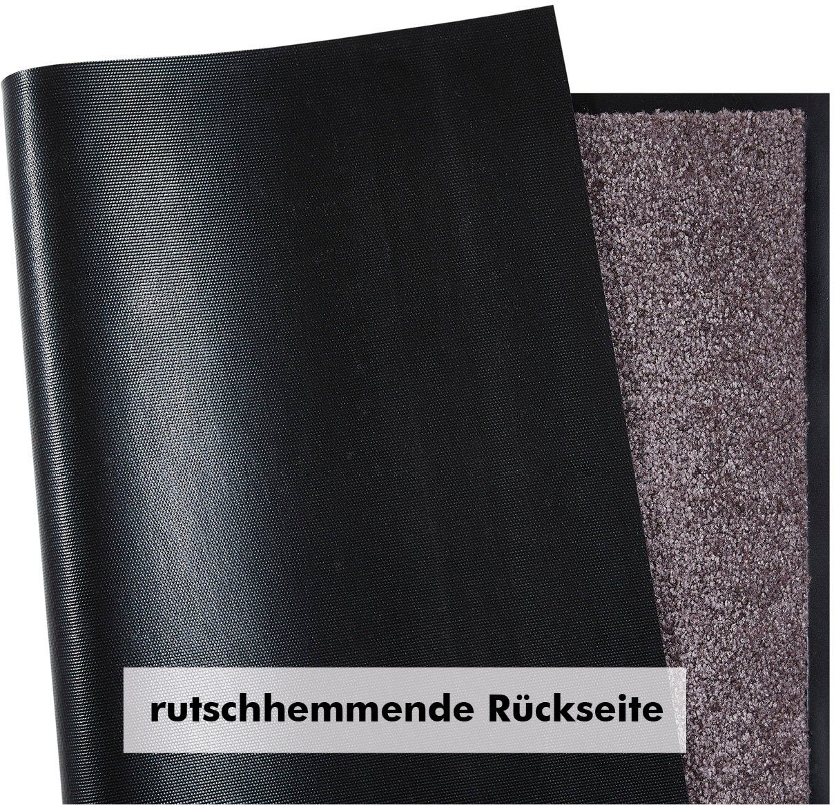 Andiamo Mat Super Wash & Clean, Made in Belgium Vuilopvangmat, uni kleuren, antislip, wasbaar