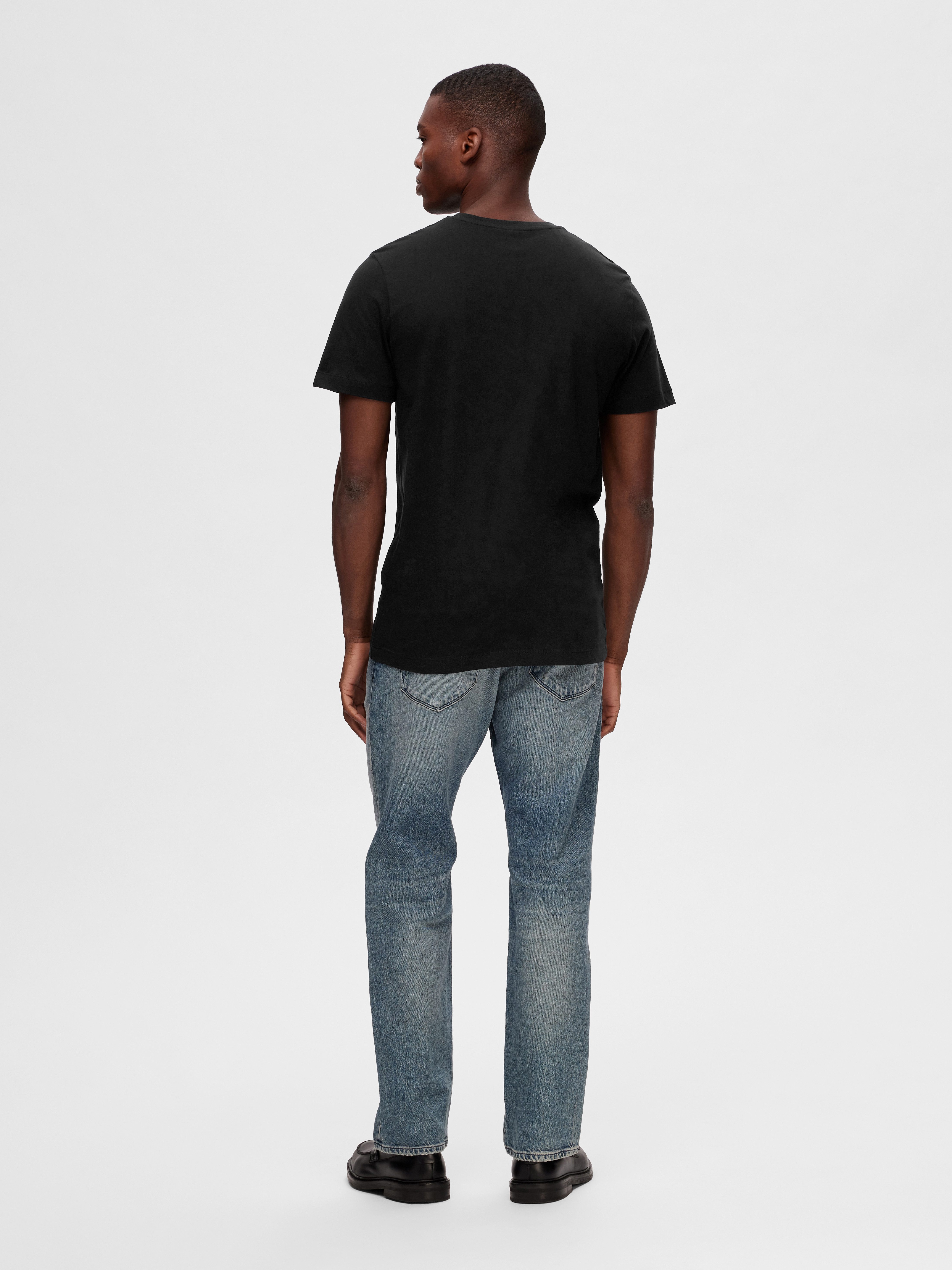 SELECTED HOMME Shirt met ronde hals SLHCORMAC SS O-NECK TEE 5 PACK NOOS (set, 5-delig)