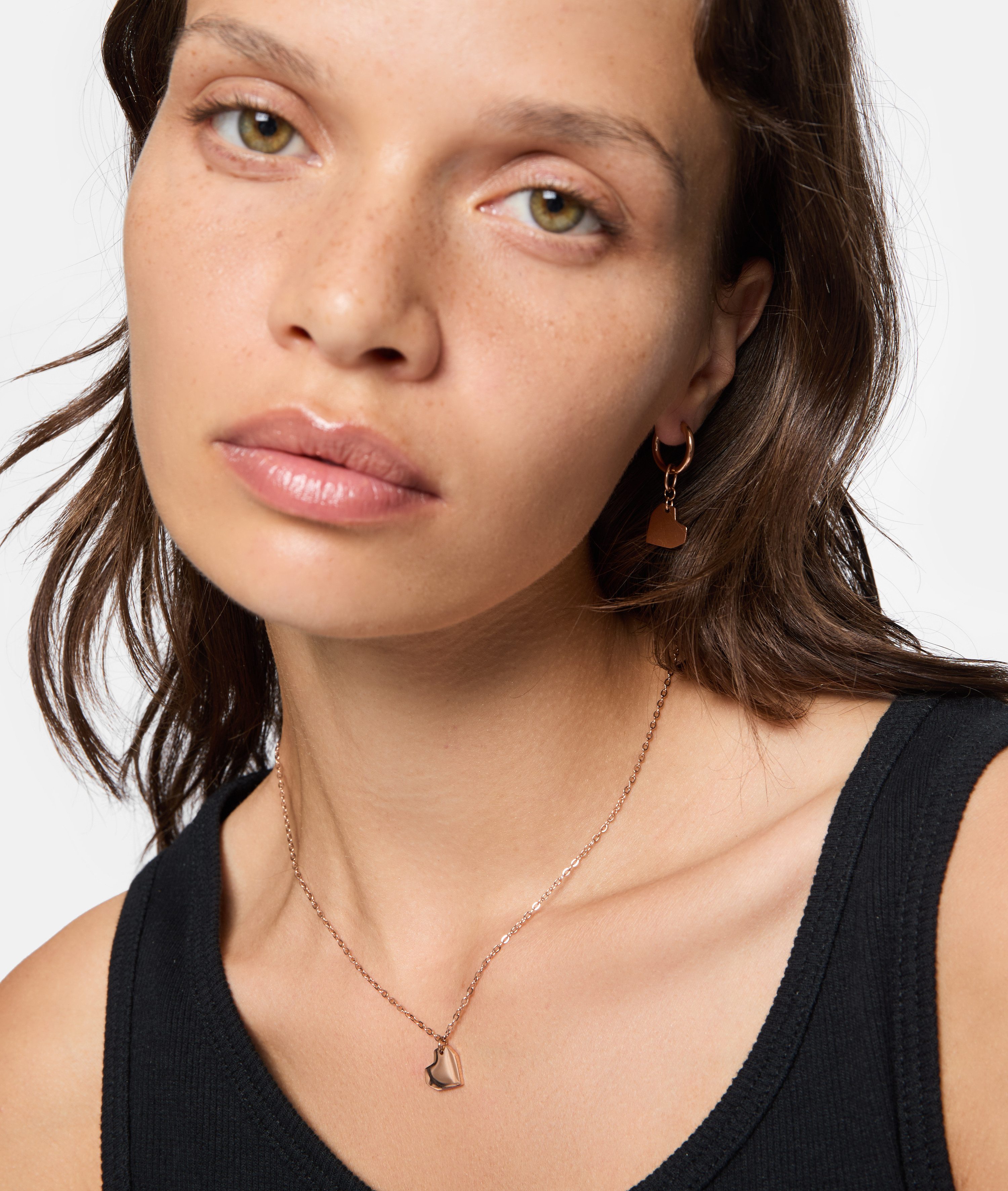 Liebeskind Berlin Ketting met hanger Sieraden RVS Urban Heart Hart LJ-1474 LJ-1475 LJ-1476 LJ-1477