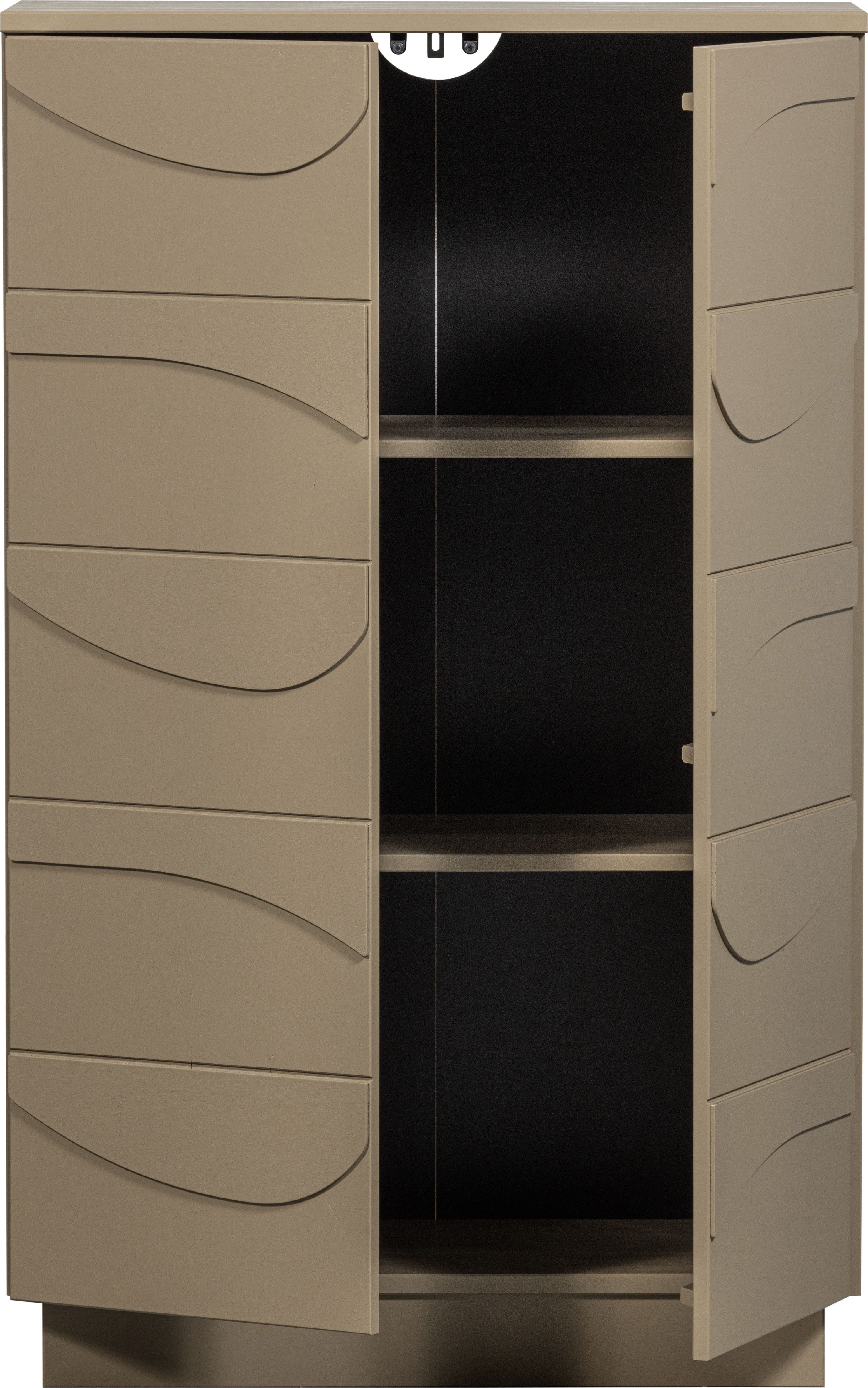 WOOOD Bergkast Teo met push-to-open functie, hoogte 116 cm