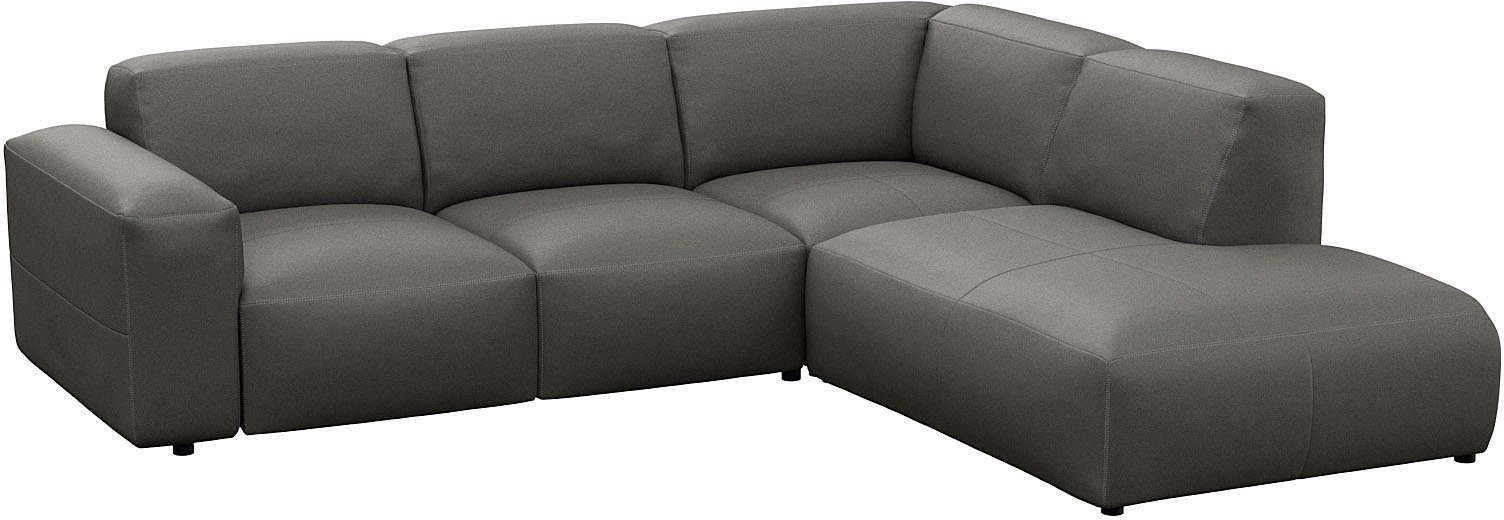 FLEXLUX Hoekbank Lucera, super zitcomfort door koudschuim in de zitting, L-vorm