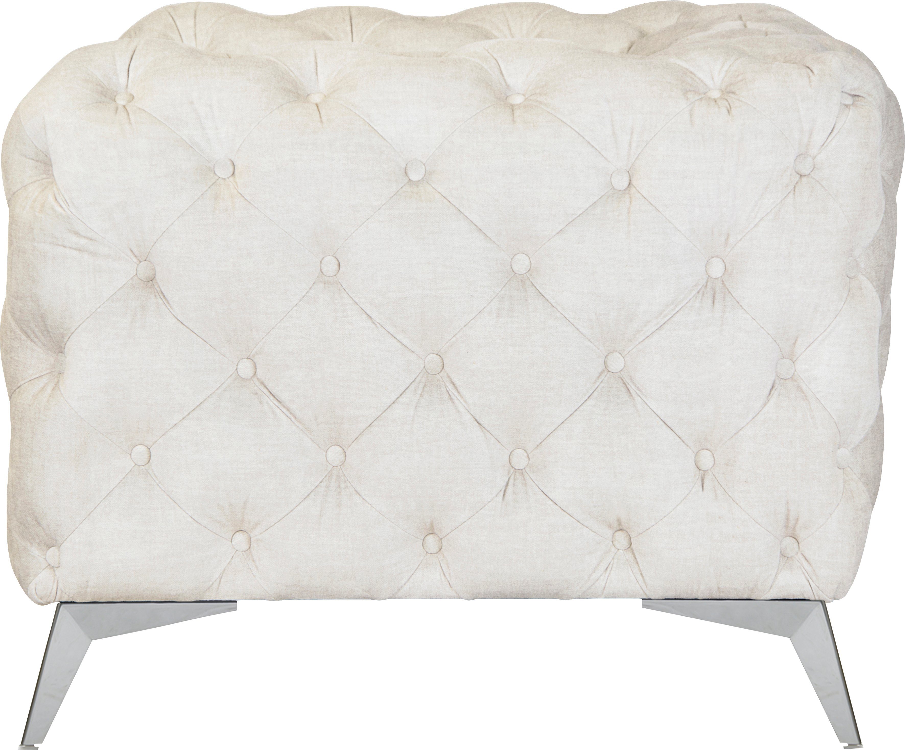 Leonique Chesterfield-fauteuil Glynis Fauteuil luxueuze capitonnage, moderne chesterfield look, kleur van de poten ter keuze